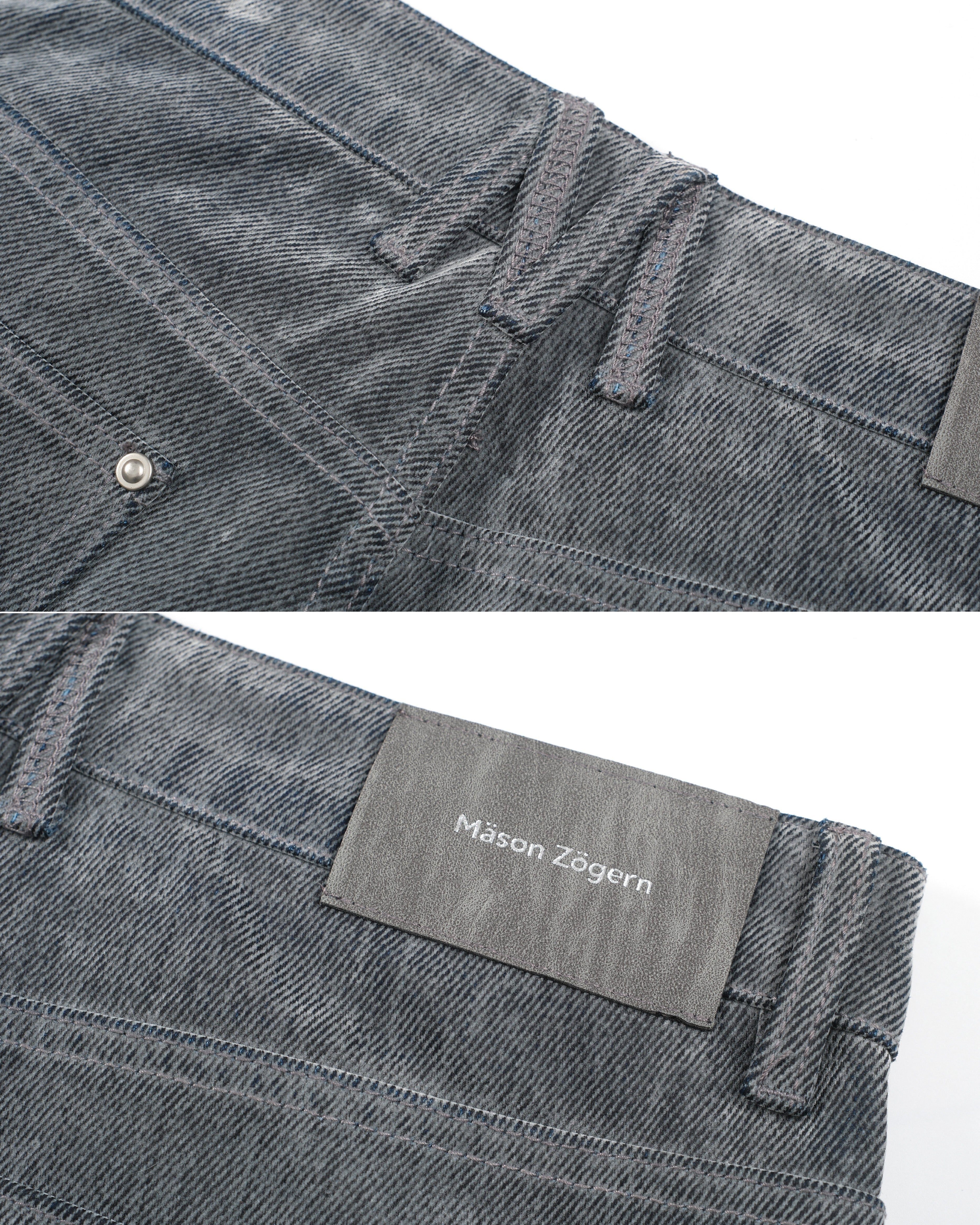 LOOSE STRAIGHT LEG DENIM - BLUE