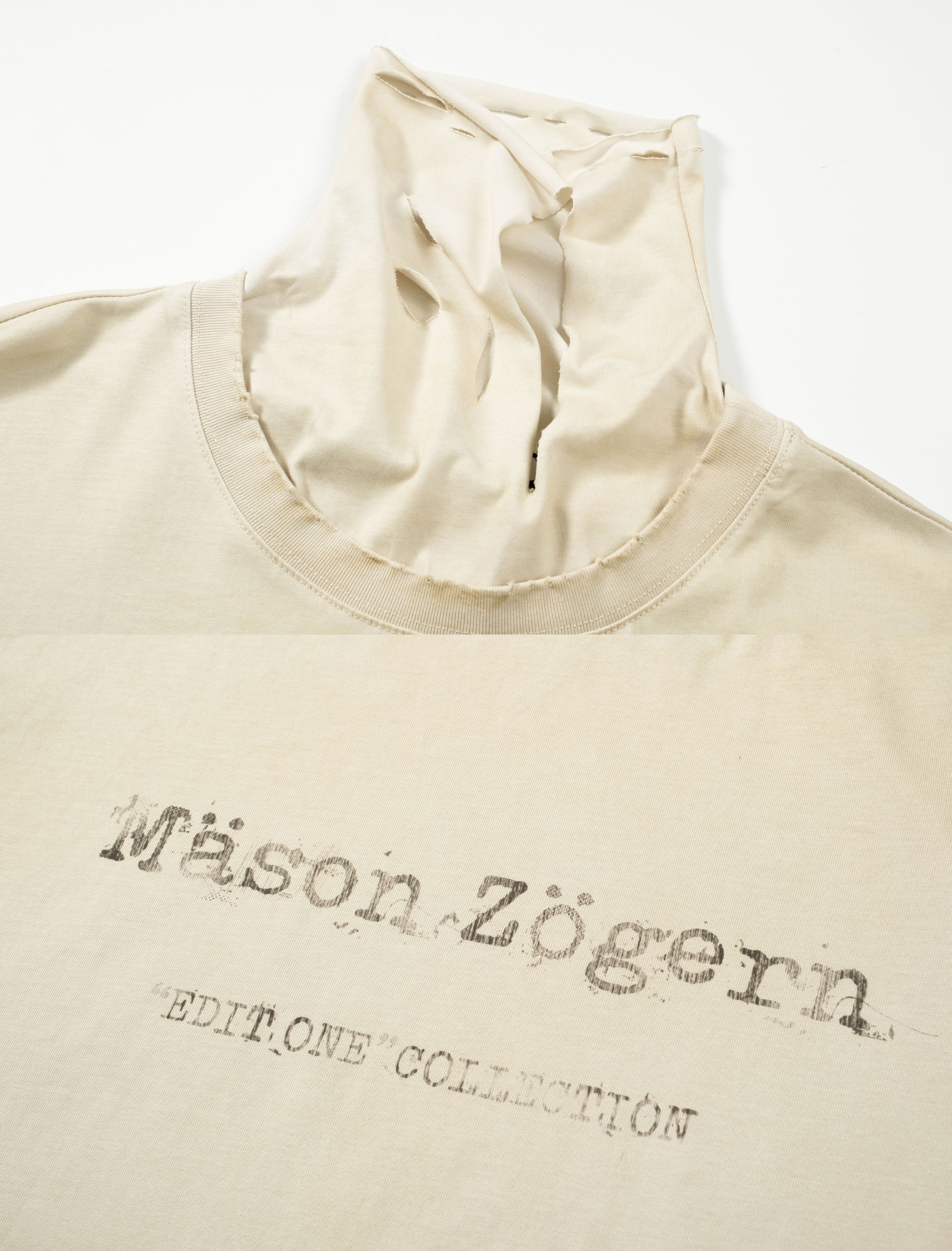 LOGO LONG SLEEVE T-SHIRT - BEIGE