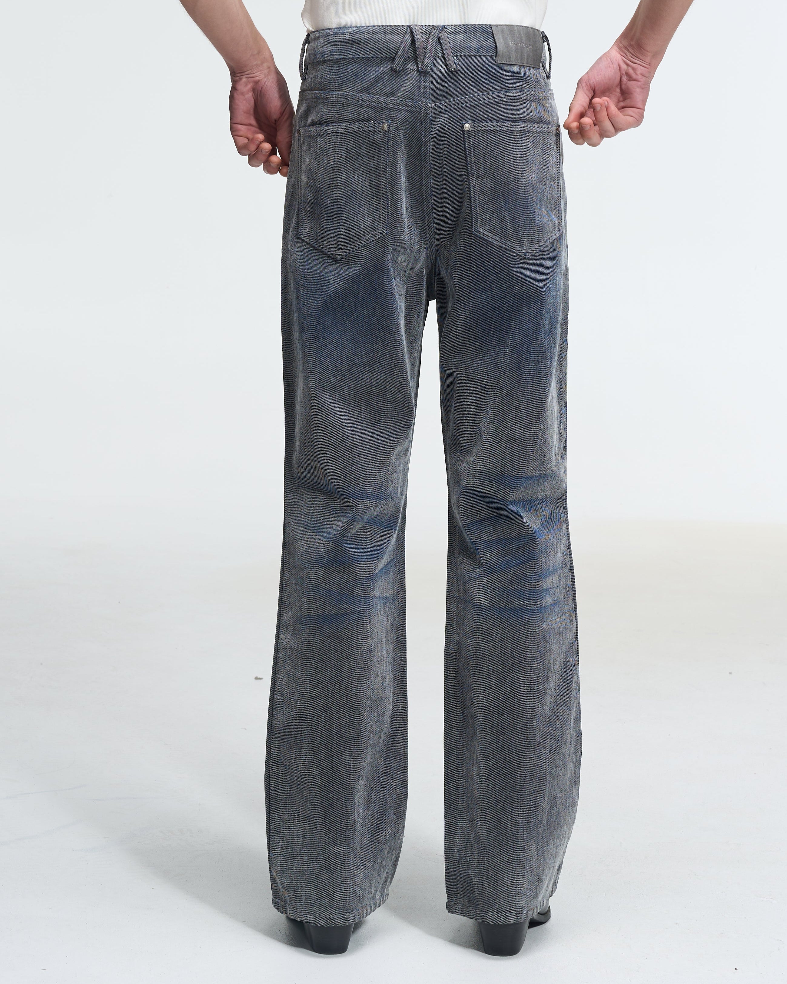 LOOSE STRAIGHT LEG DENIM - BLUE