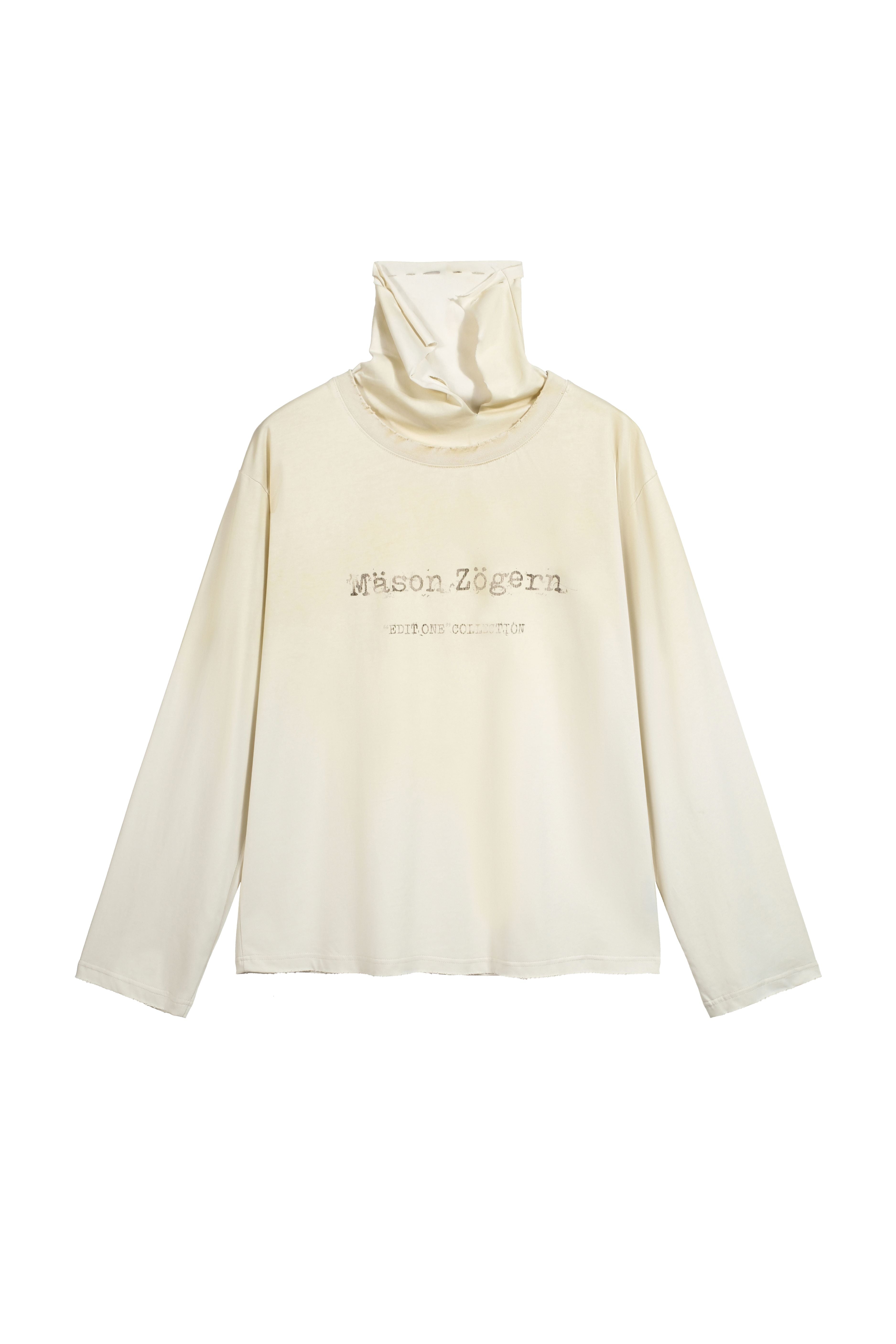 LOGO LONG SLEEVE T-SHIRT - BEIGE