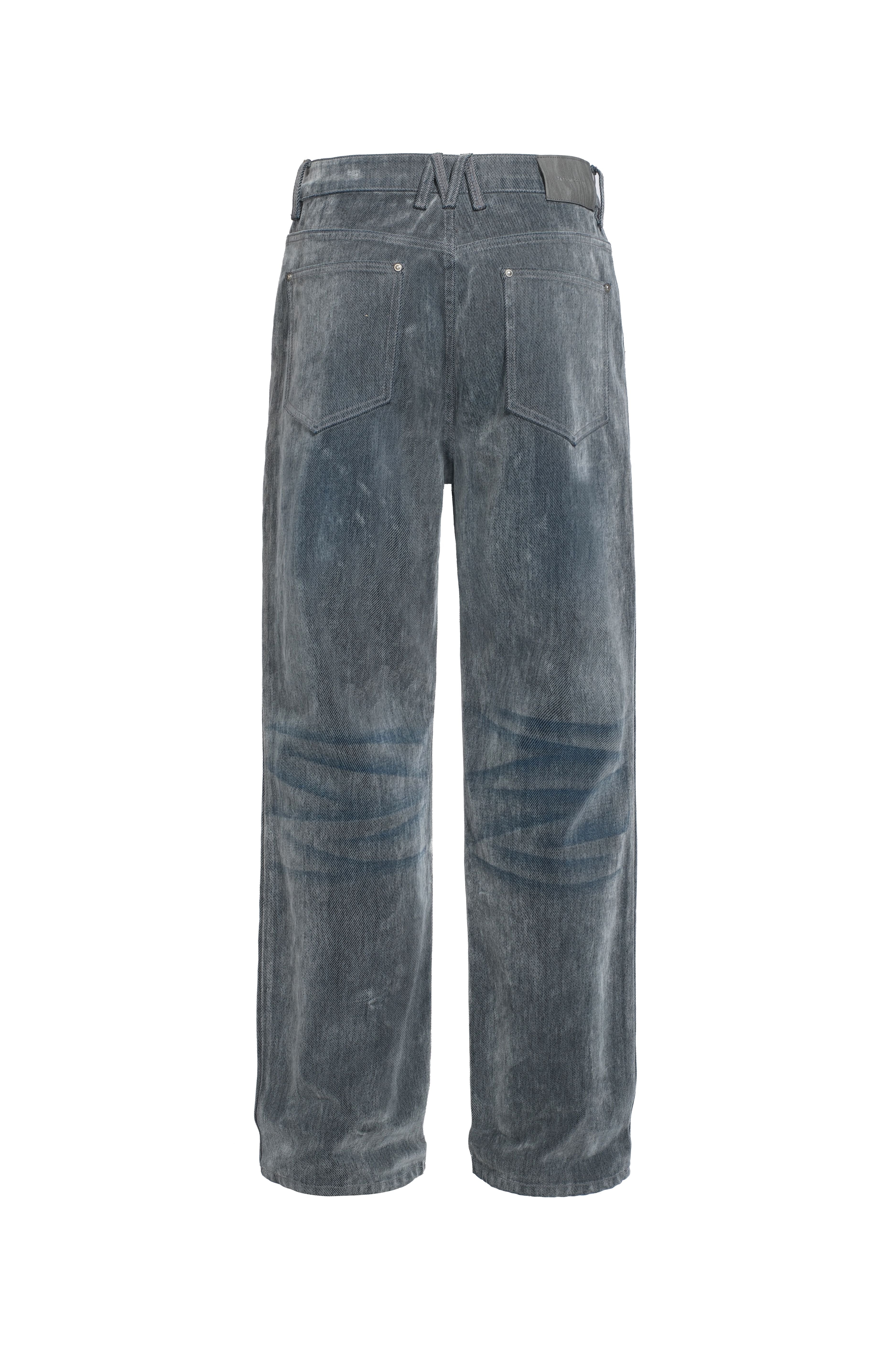 LOOSE STRAIGHT LEG DENIM - BLUE