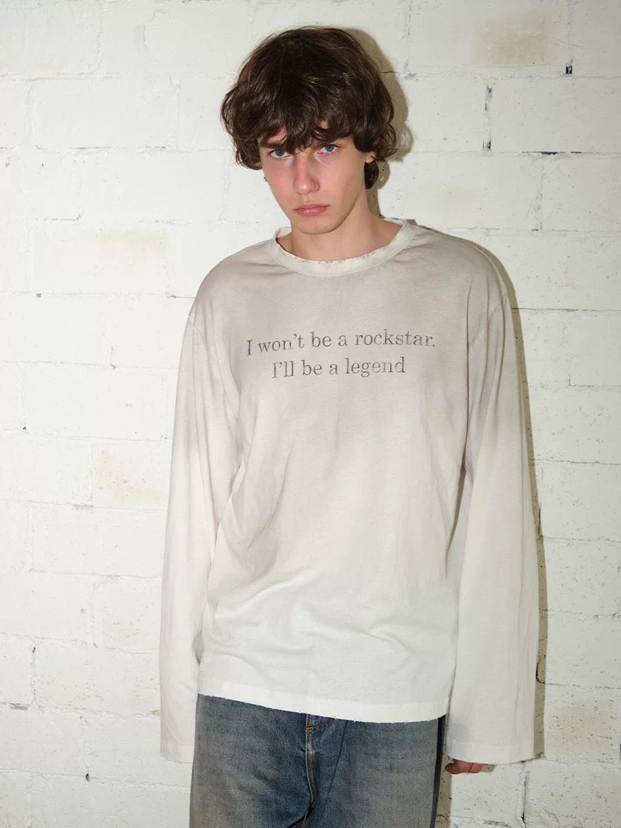 DEMAVIE distressed long sleeve