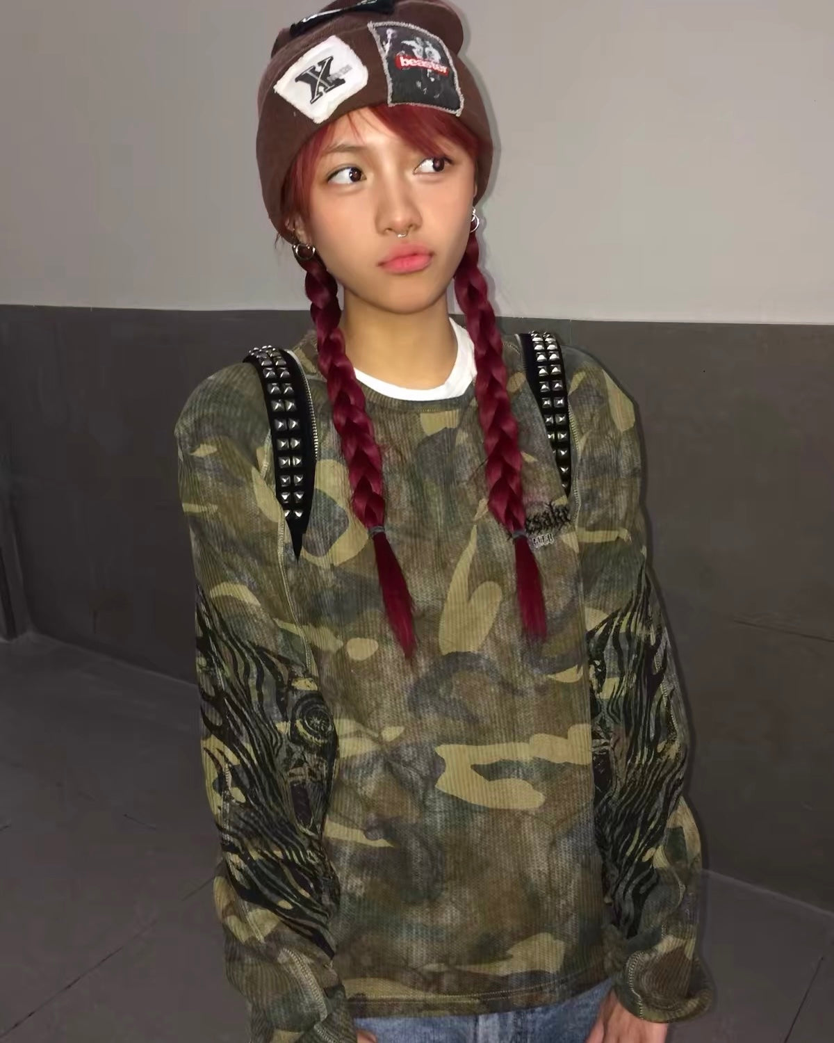 TIESAKE missing in action camo long sleeve