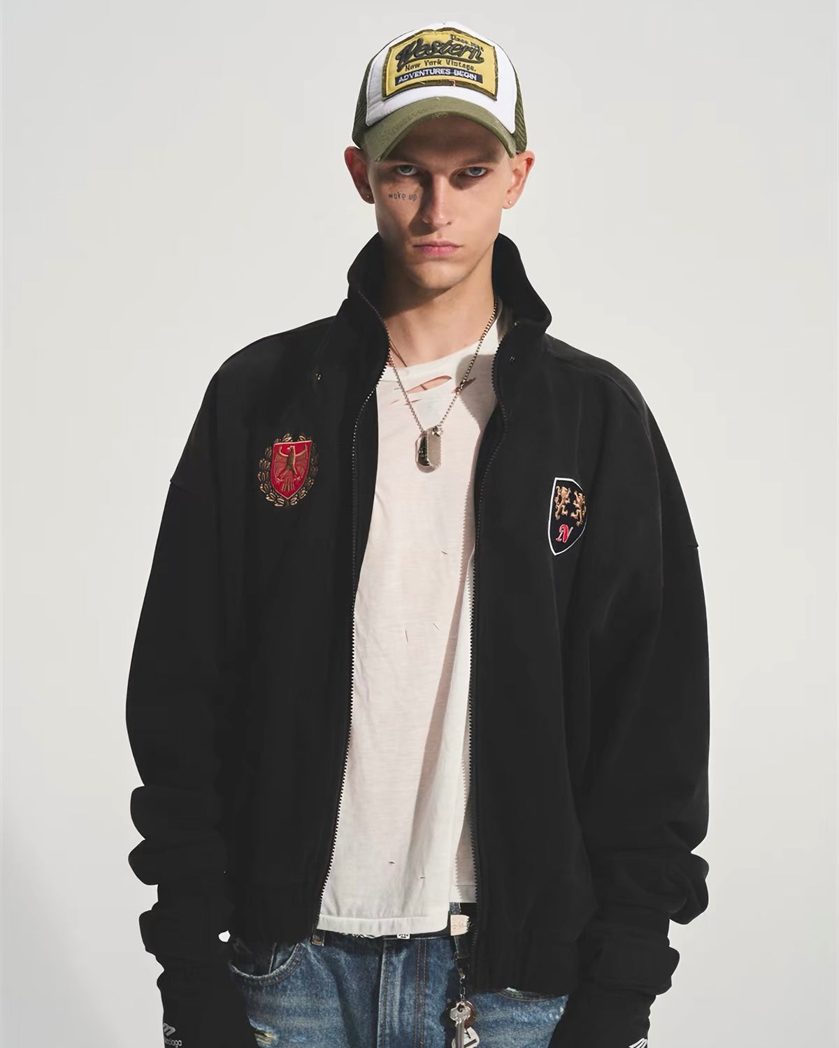 medal zip hoddie