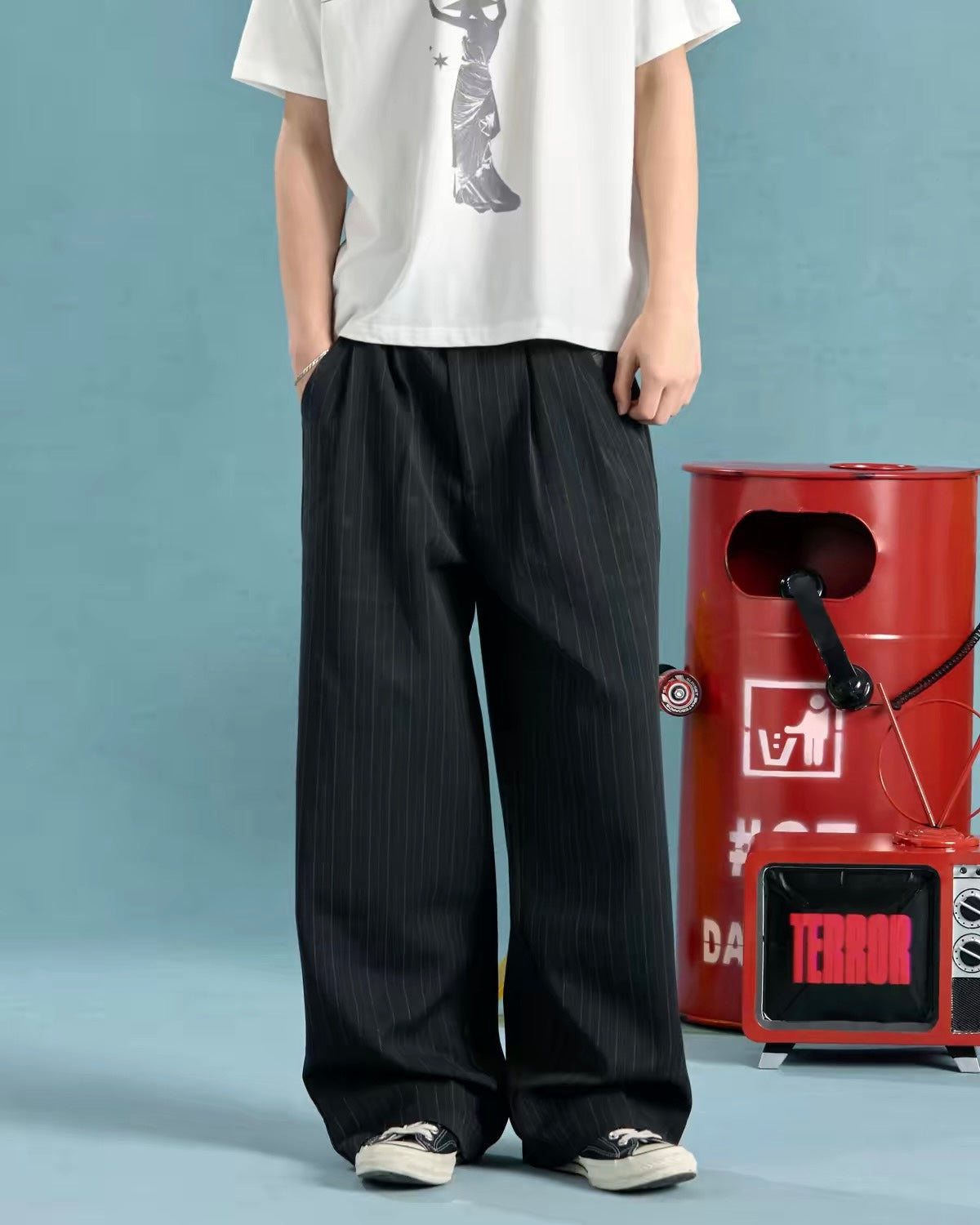 CENSMADE striped pants