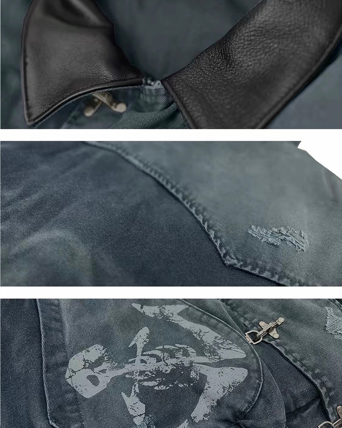 WANNALAB washed lobster clasp padded jacket
