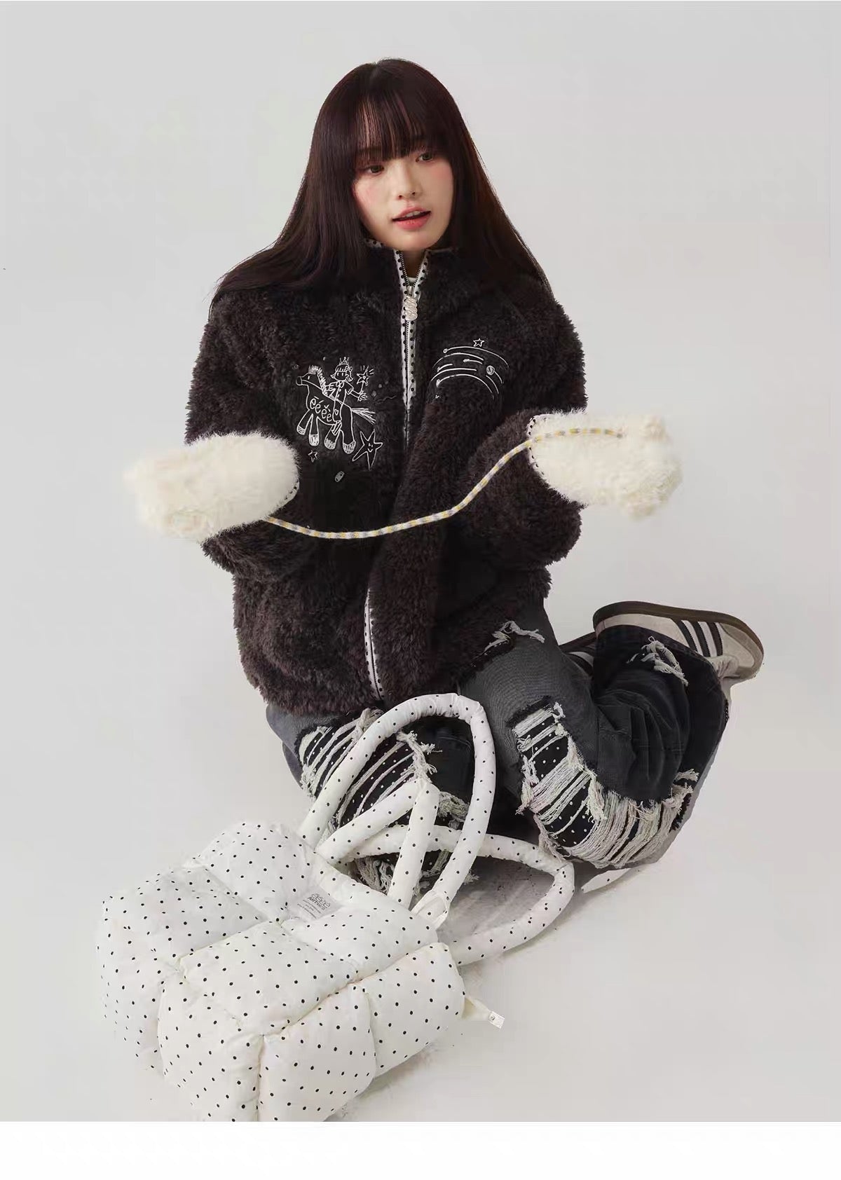 eeeeARTmonster polar fleece jacket