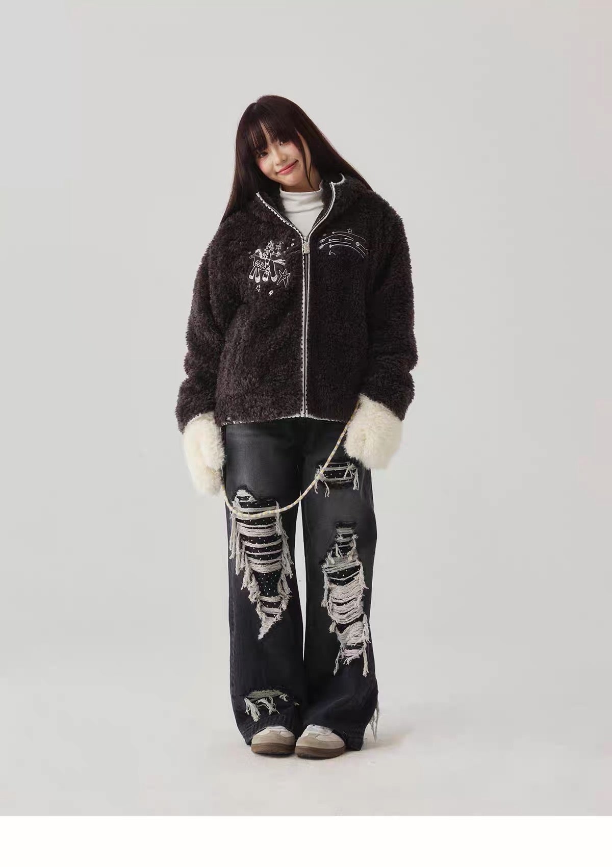 eeeeARTmonster polar fleece jacket