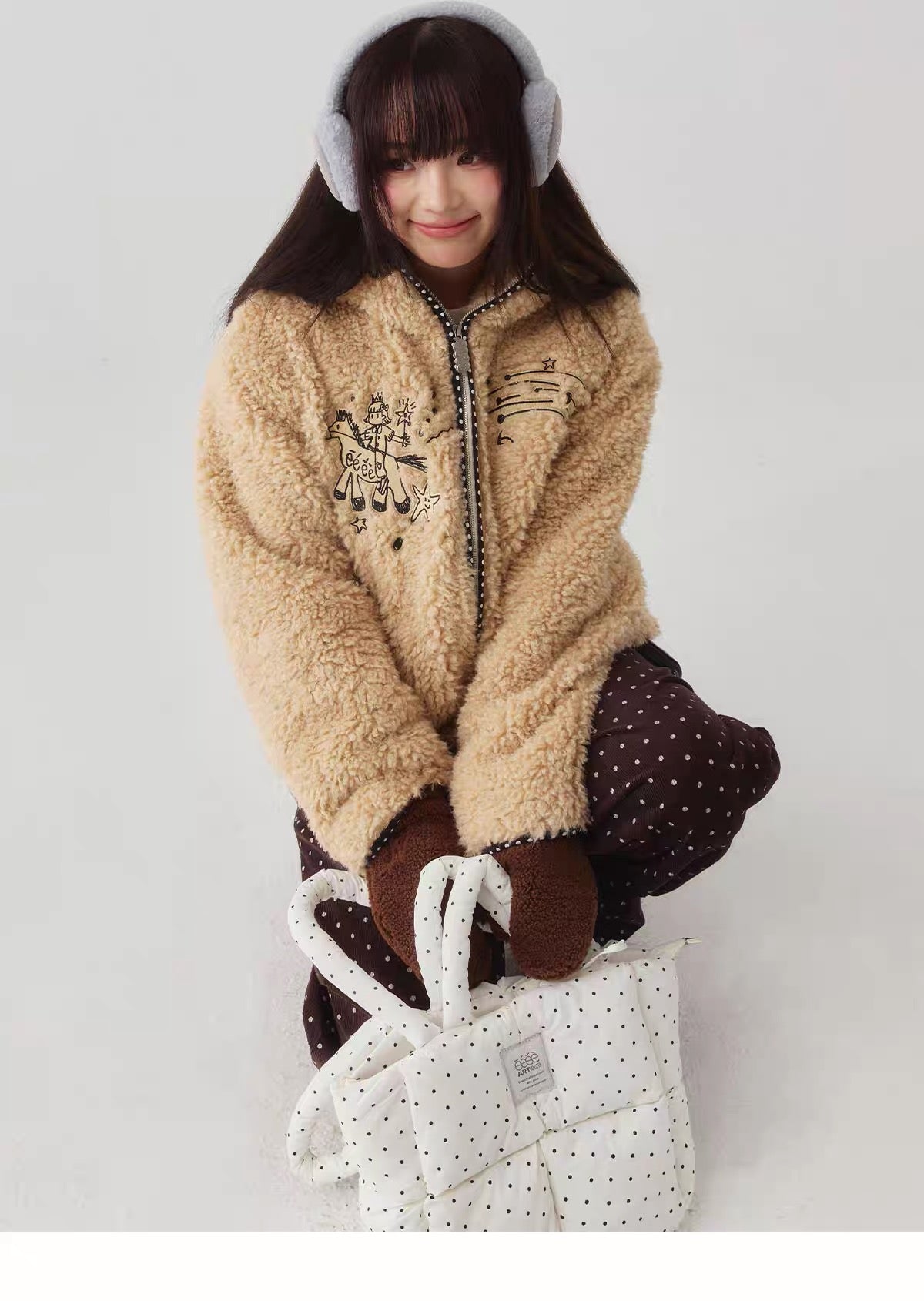 eeeeARTmonster polar fleece jacket