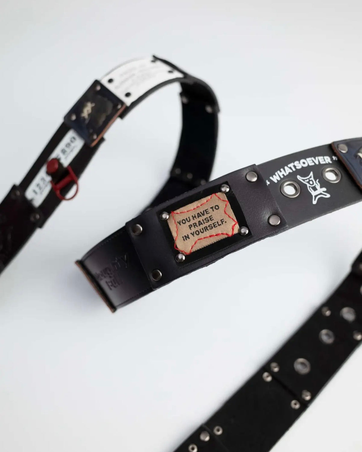 NAUGHTY BULL hand stitched belt