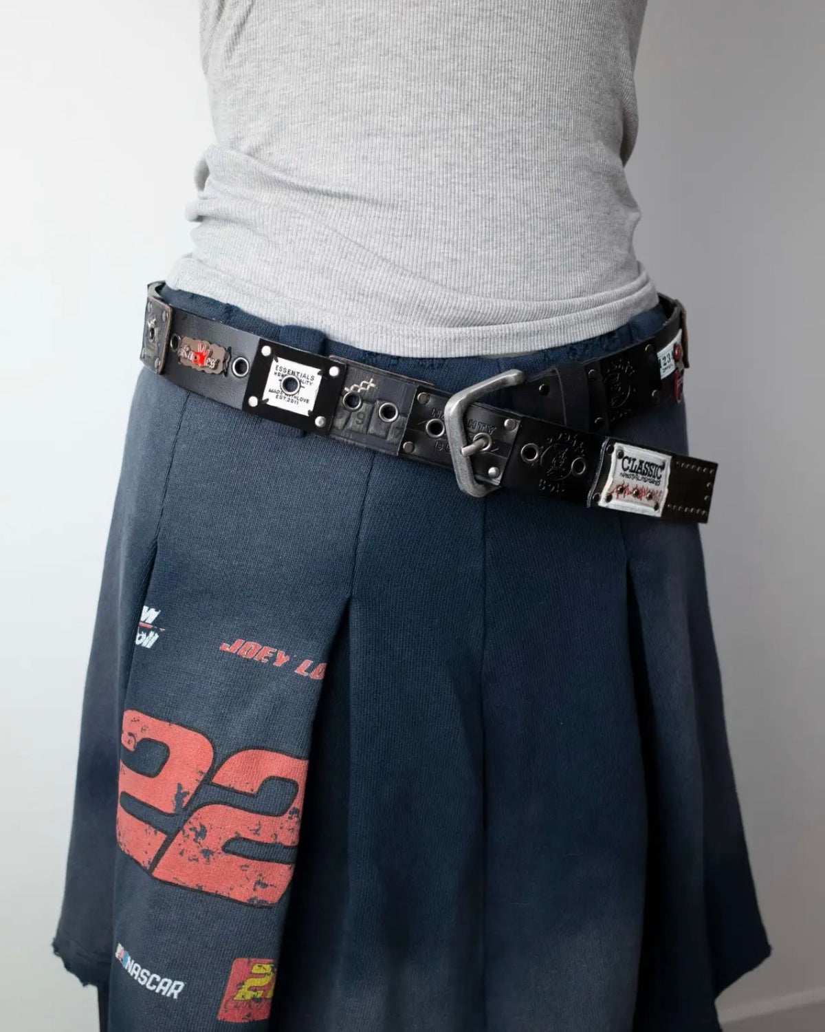 NAUGHTY BULL hand stitched belt