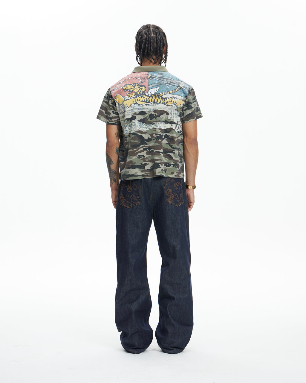DND4DES camo flying tiger polo tshirt