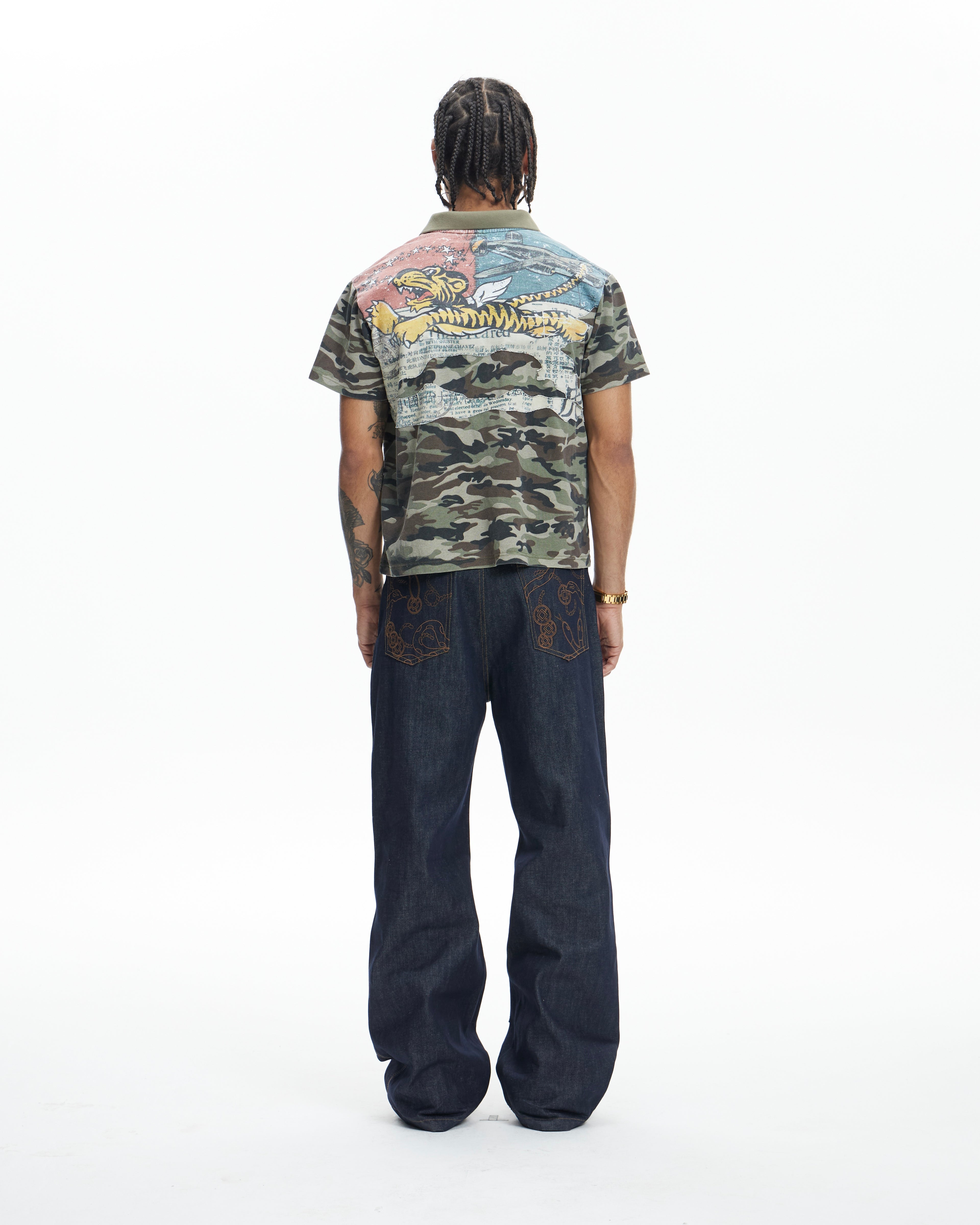 DND4DES camo flying tiger polo tshirt