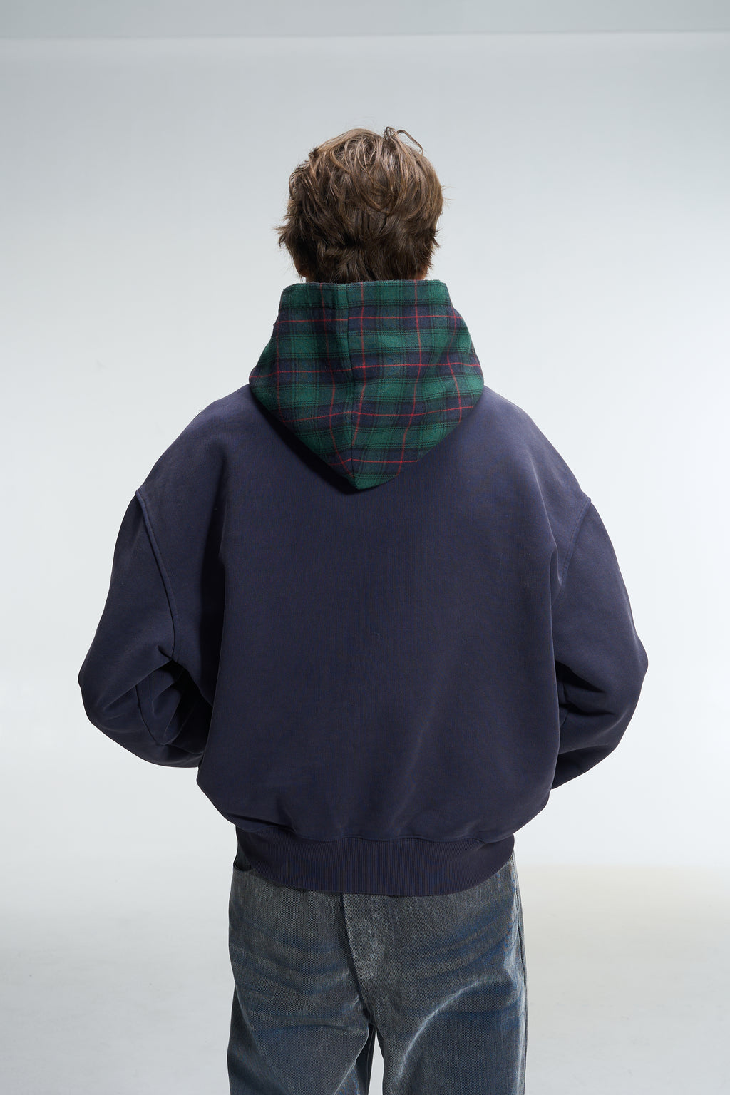 ZIPPER HODDIE - BLUE