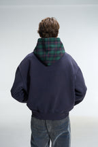 ZIPPER HODDIE - BLUE