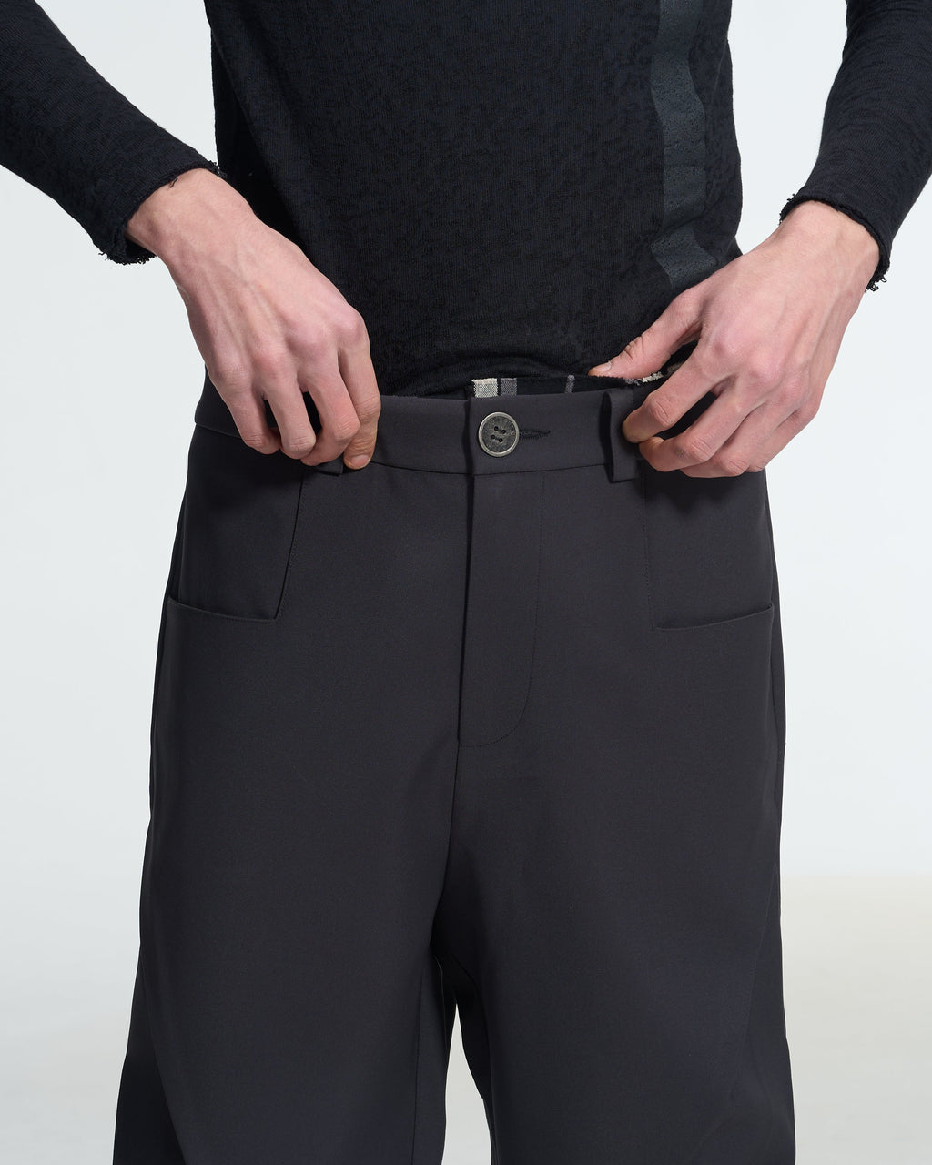 BARREL LEG SUITPANTS - GREY