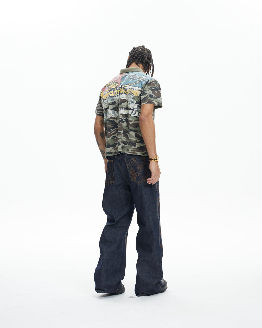 DND4DES camo flying tiger polo tshirt