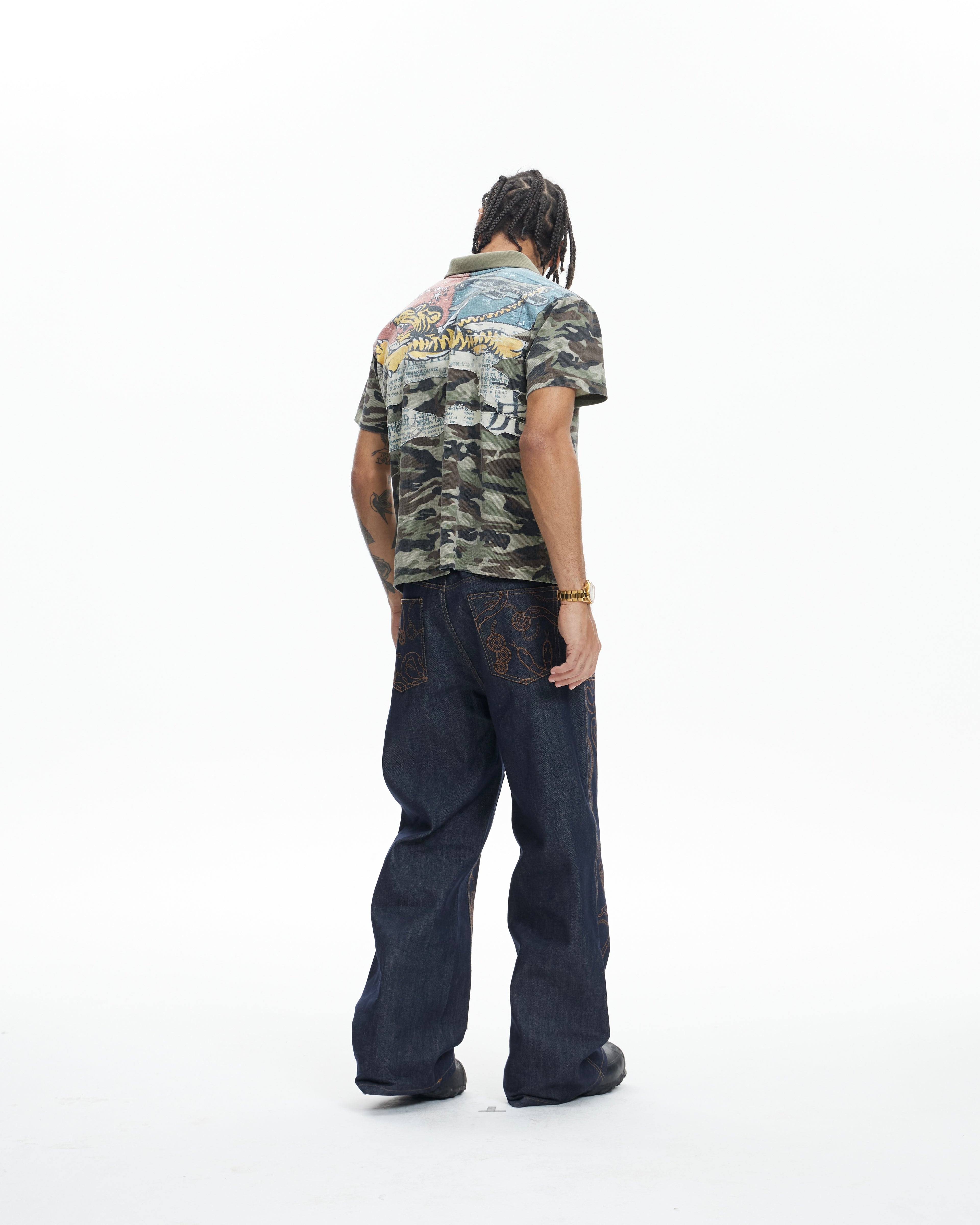 DND4DES camo flying tiger polo tshirt