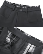 BARREL LEG SUITPANTS - GREY
