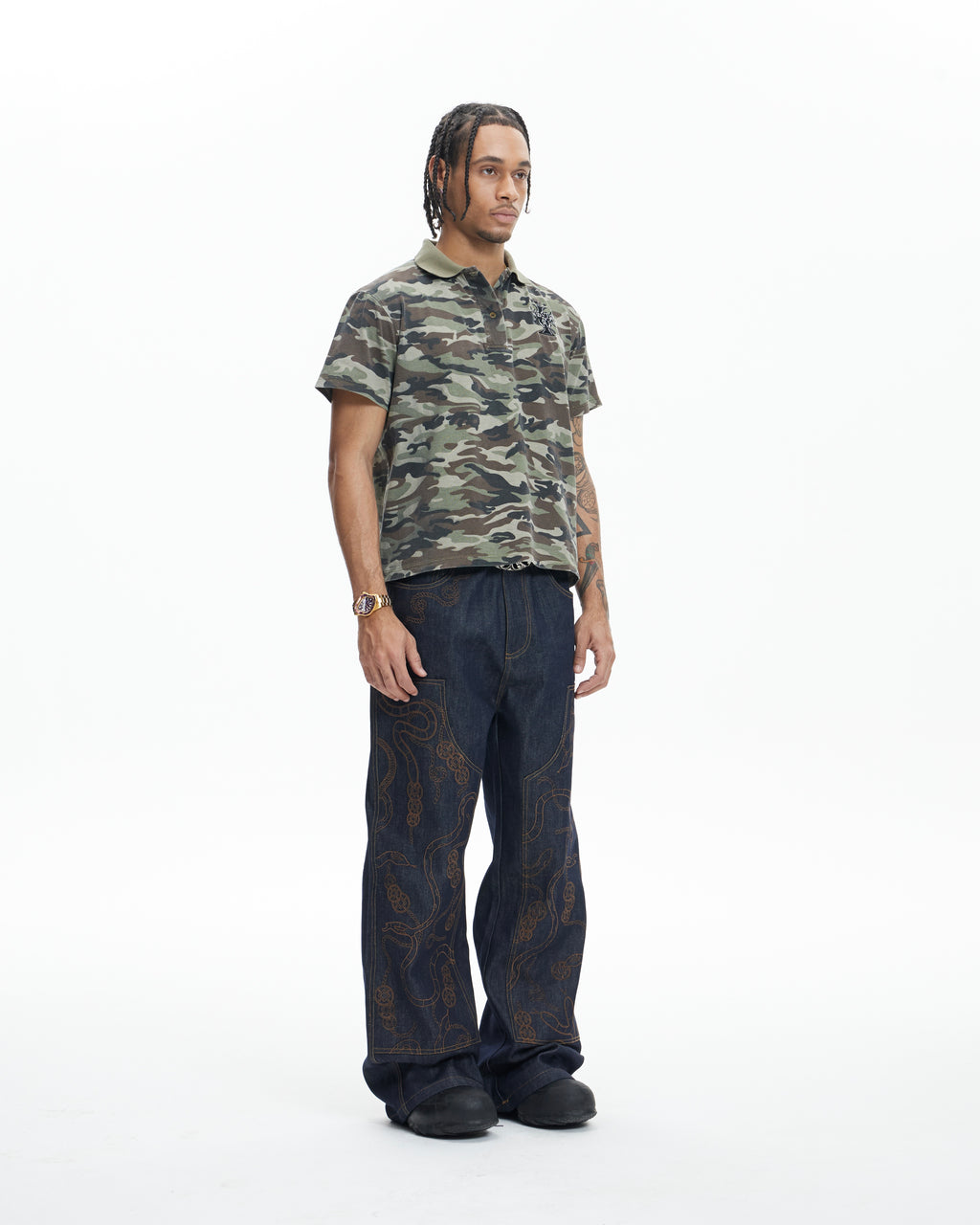 DND4DES camo flying tiger polo tshirt