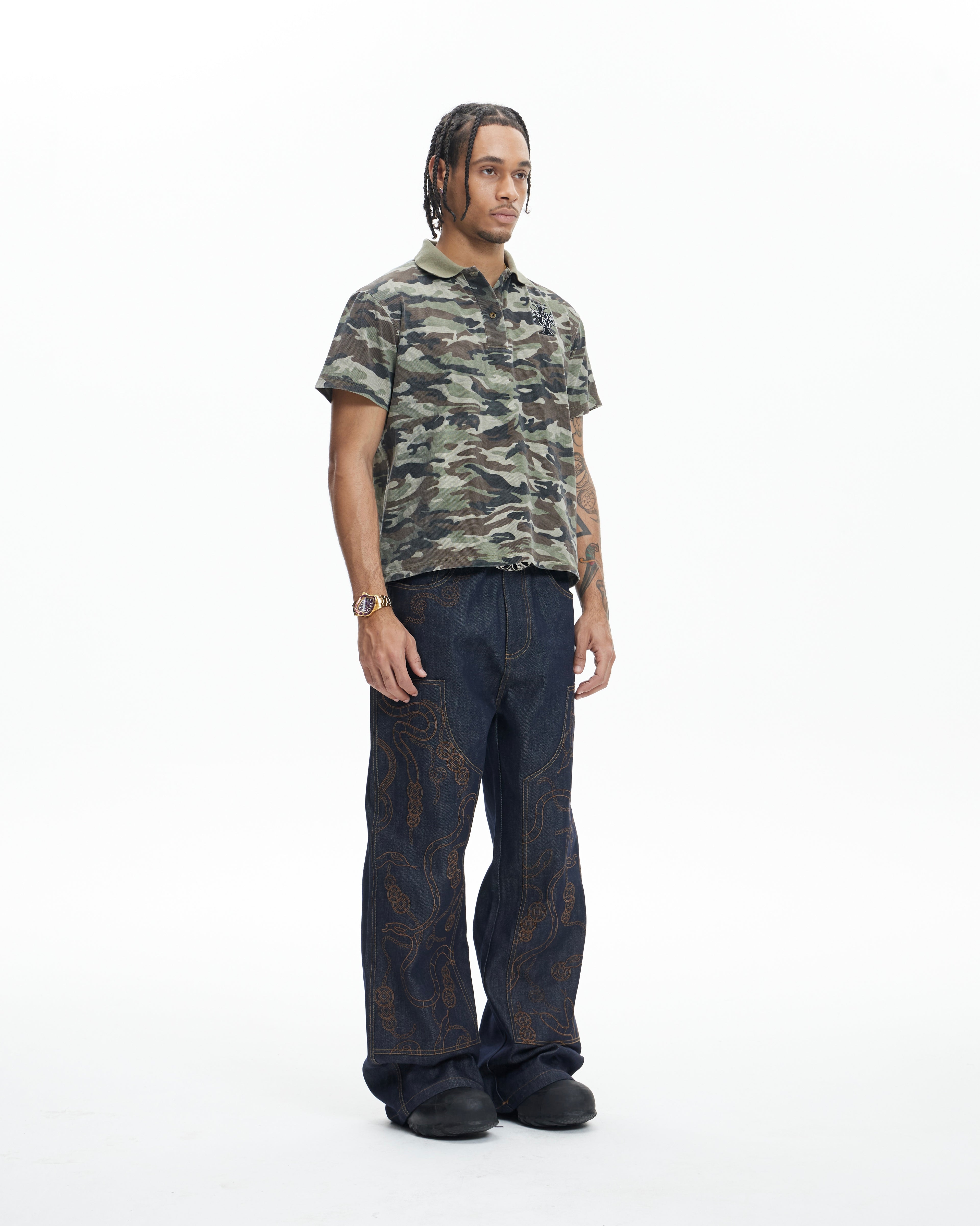 DND4DES camo flying tiger polo tshirt