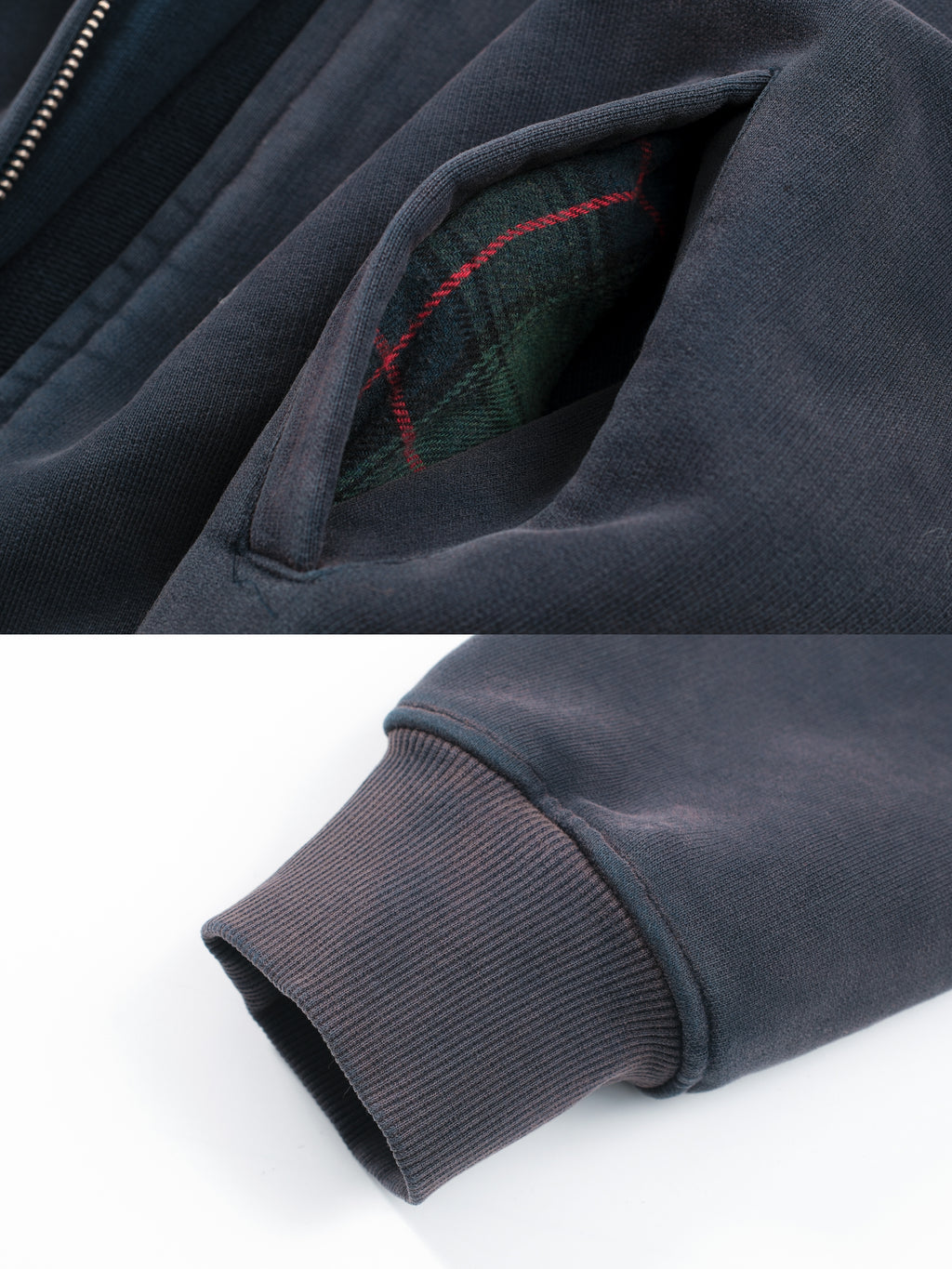 ZIPPER HODDIE - BLUE