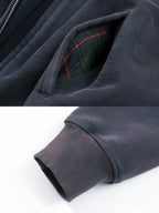 ZIPPER HODDIE - BLUE