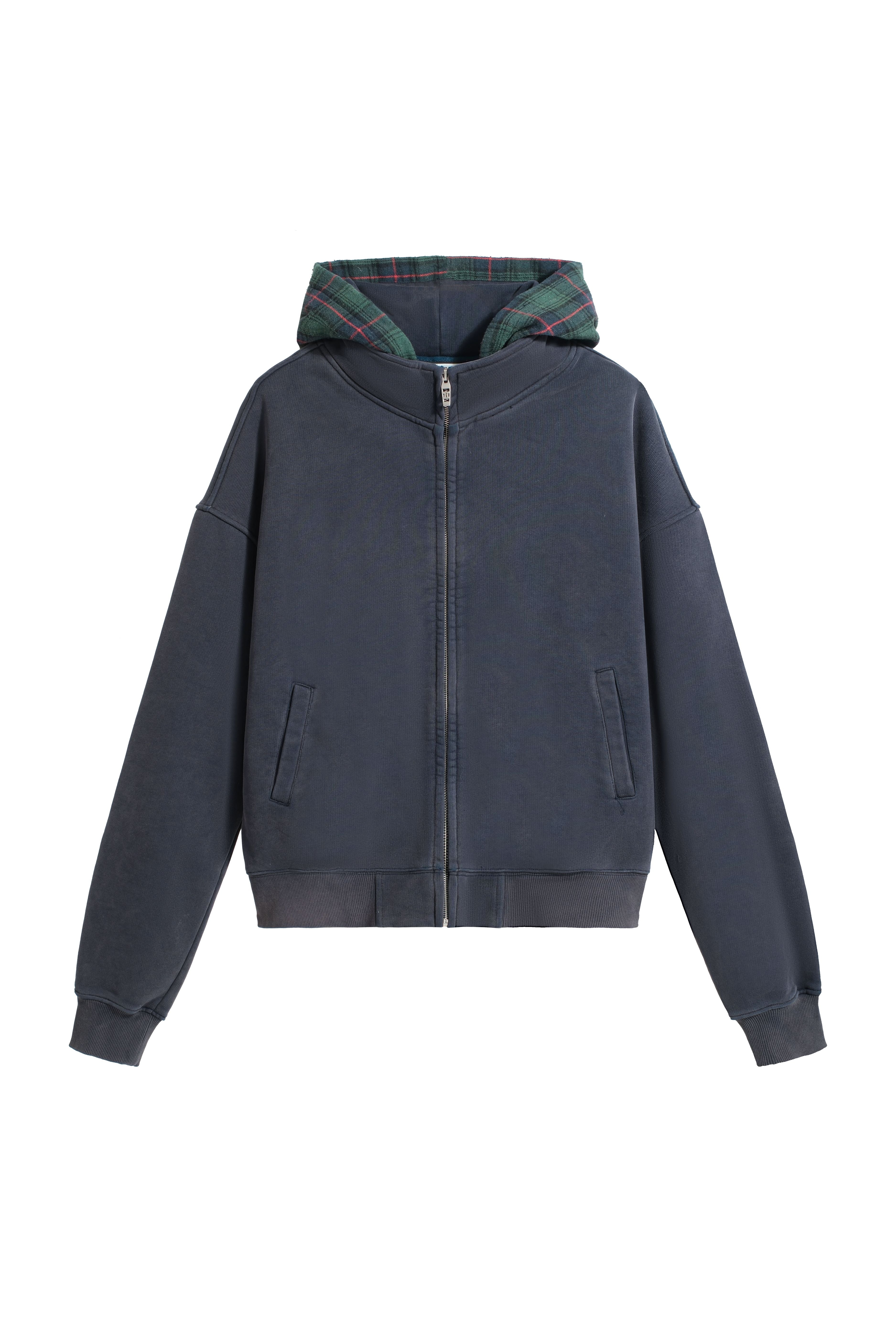ZIPPER HODDIE - BLUE