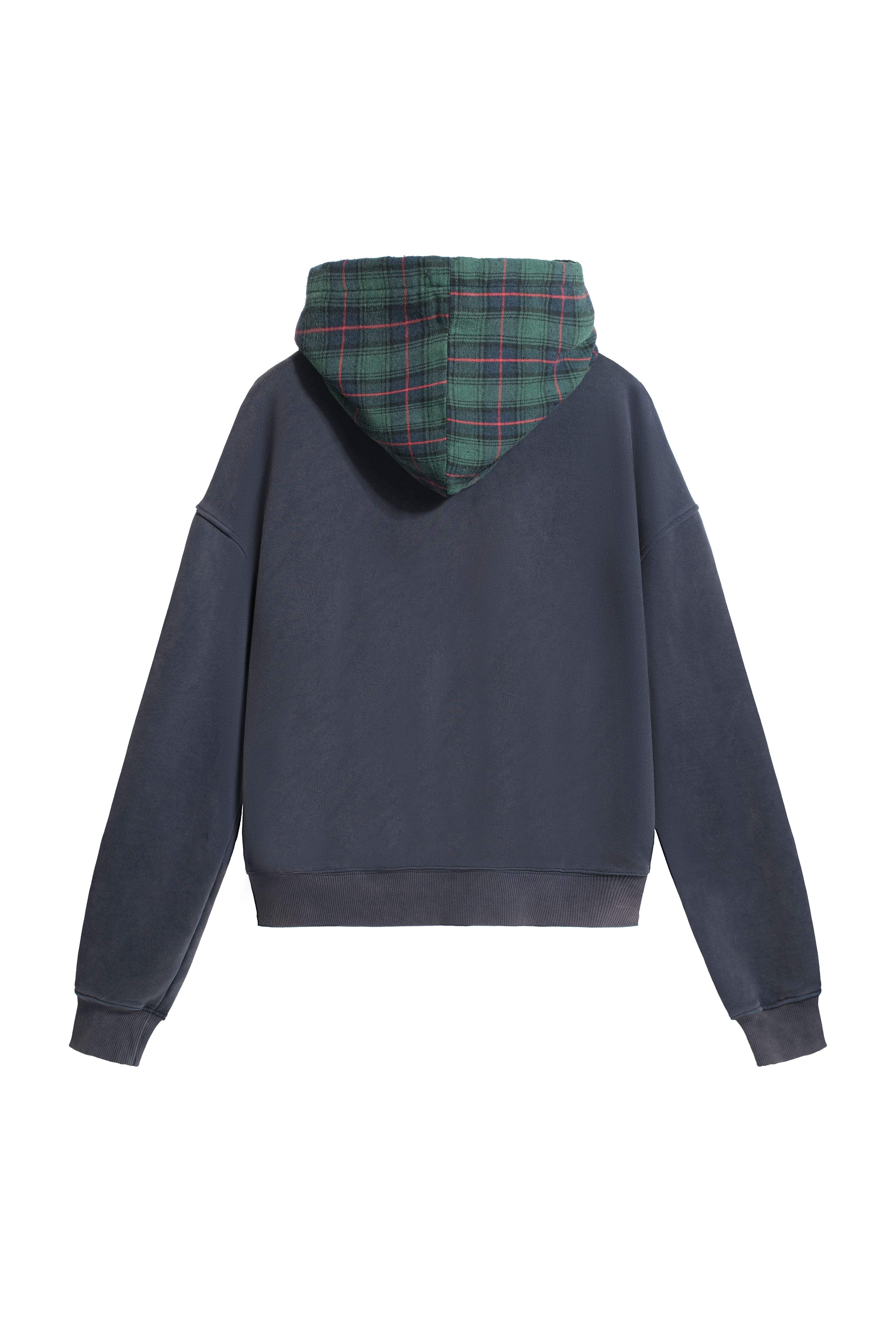 ZIPPER HODDIE - BLUE