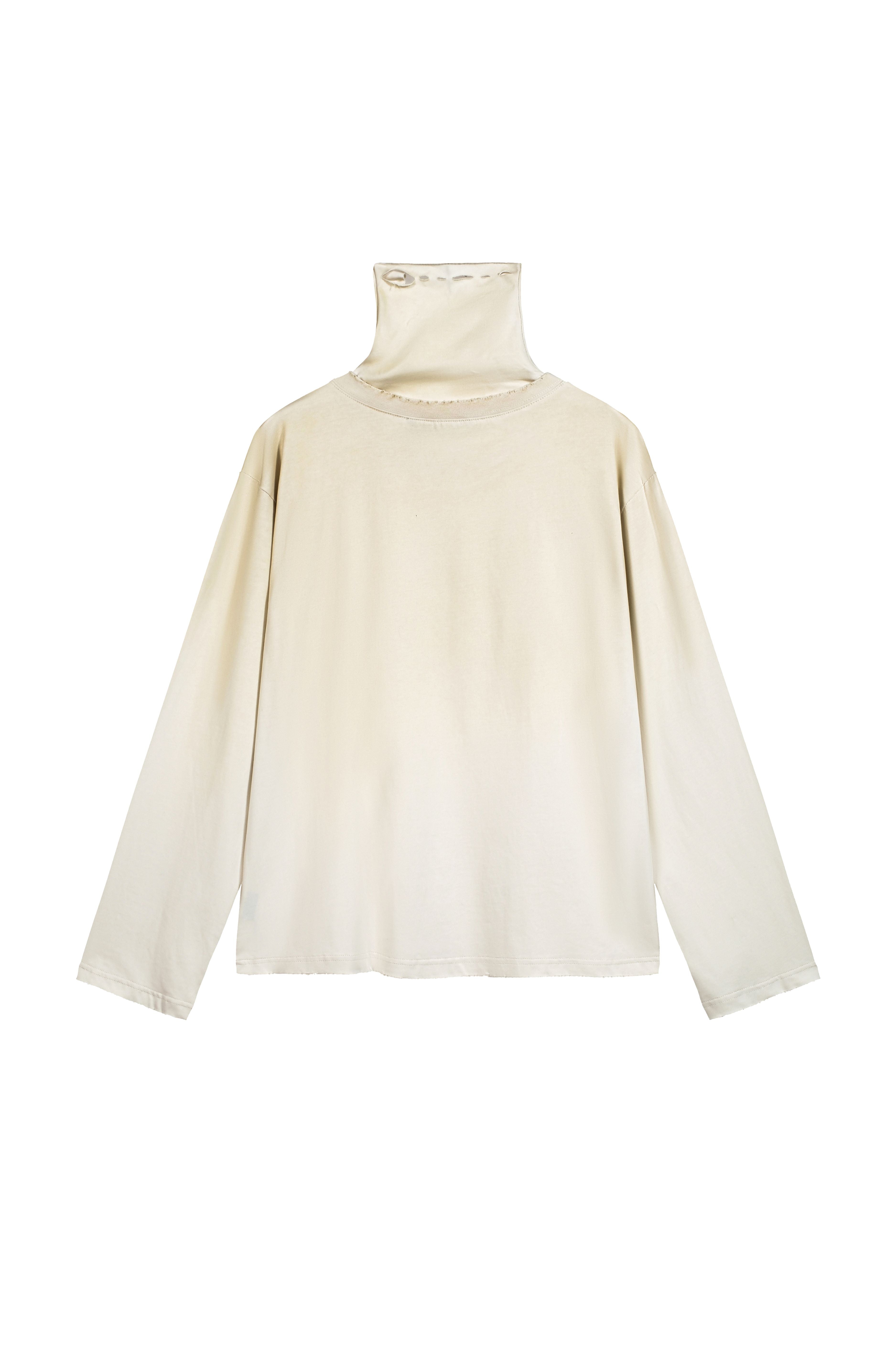 LOGO LONG SLEEVE T-SHIRT - BEIGE