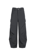 BARREL LEG SUITPANTS - GREY