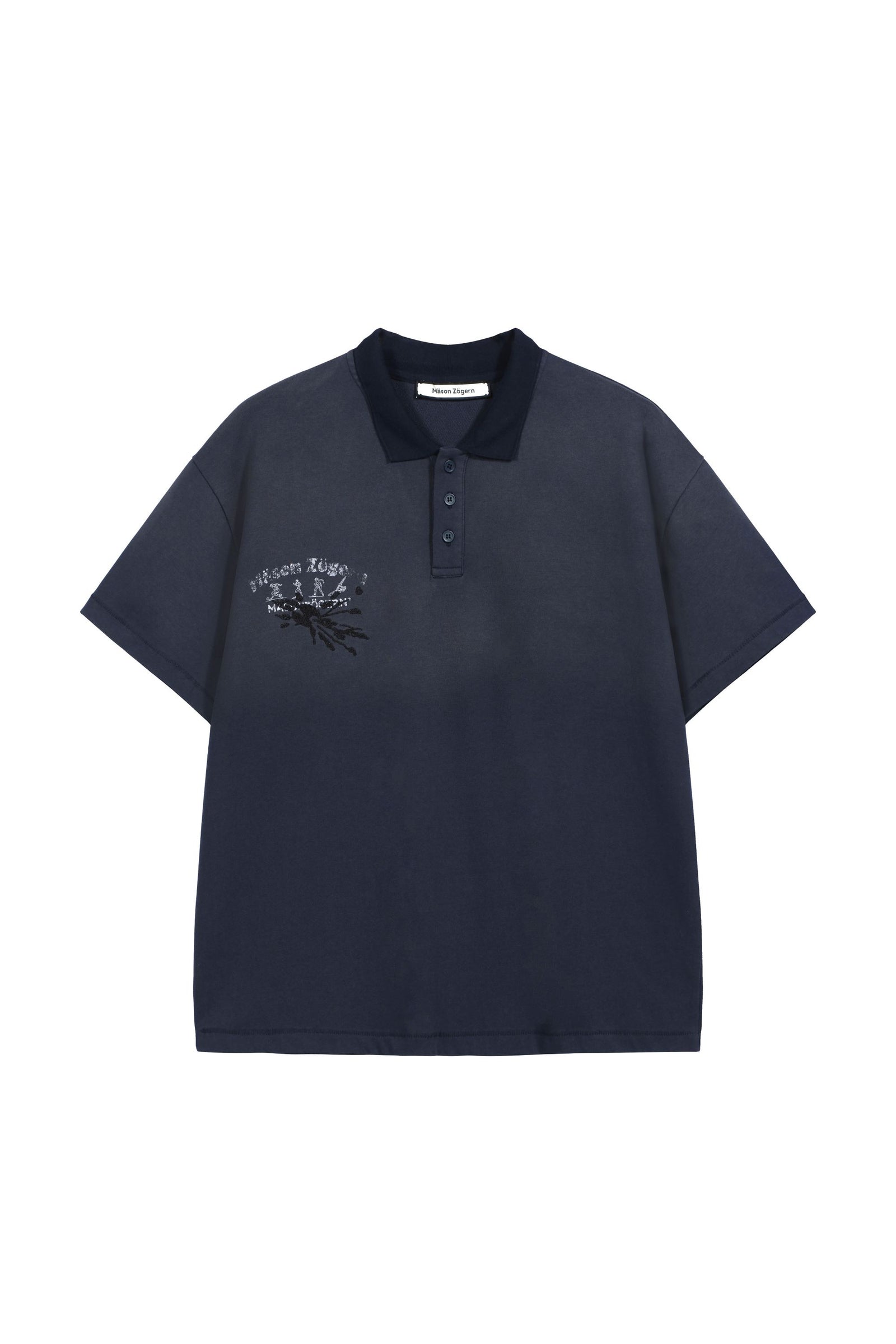オーバーダイ　ブラックVINTAGE POLO SHIRT  USA XL s-l1200.jpg