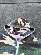 arrow up camo zip hoddie