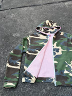 arrow up camo zip hoddie