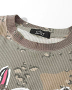 Losttag camo rabbit waffle t-shirt