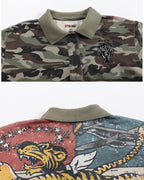 DND4DES camo flying tiger polo tshirt