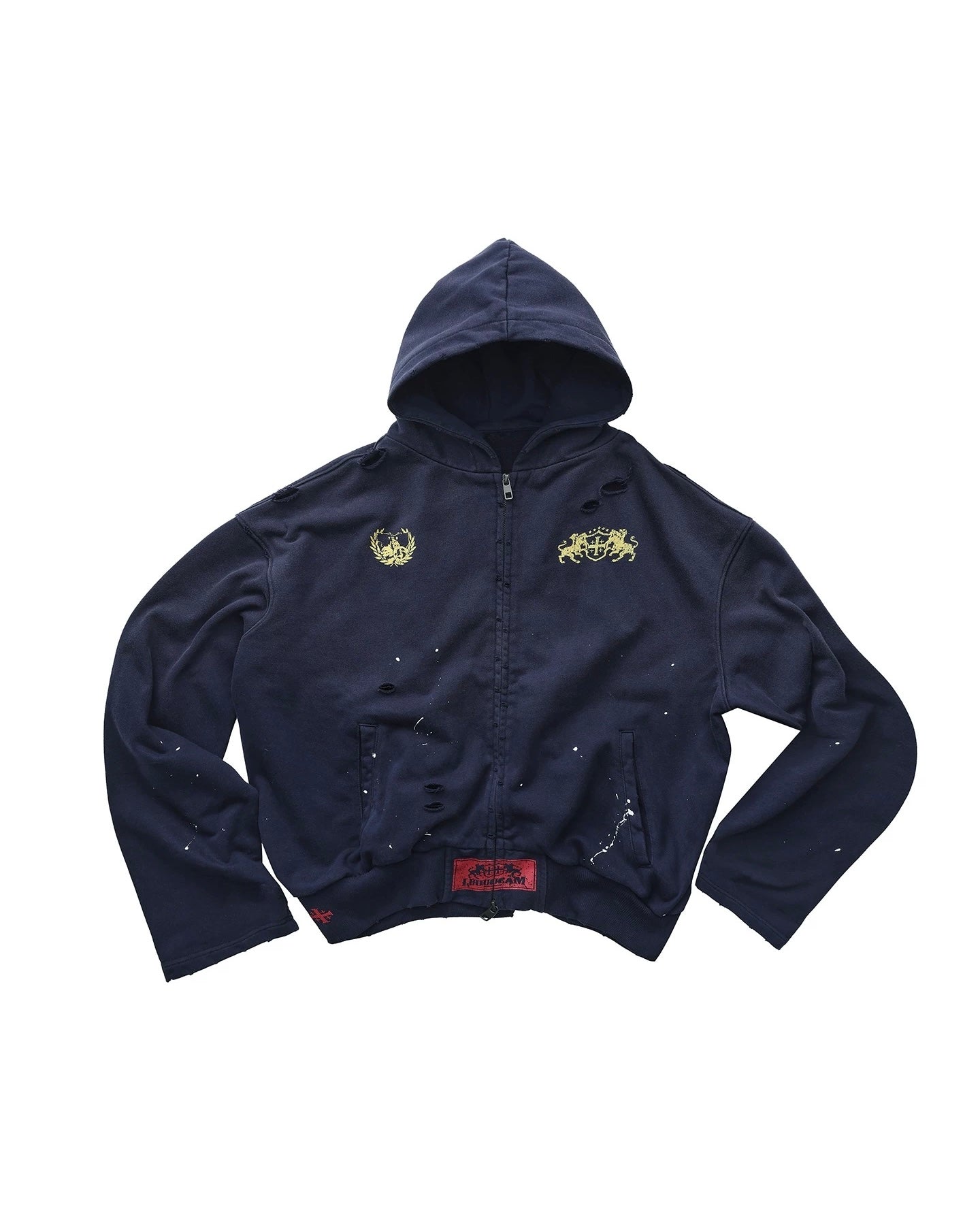 LUUUCAM boxy zip hoddie