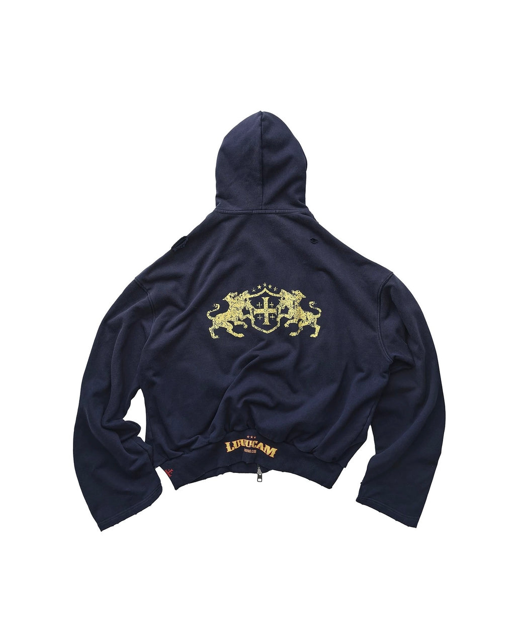 LUUUCAM boxy zip hoddie