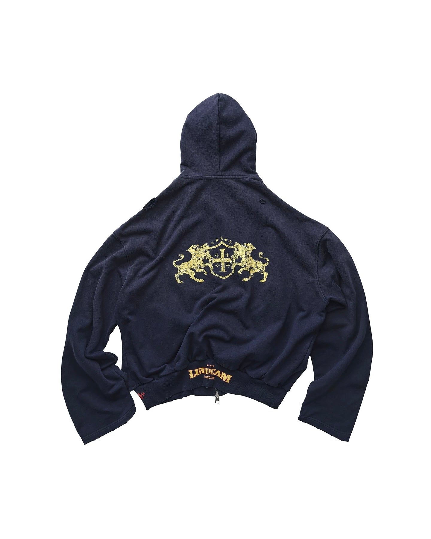 LUUUCAM boxy zip hoddie