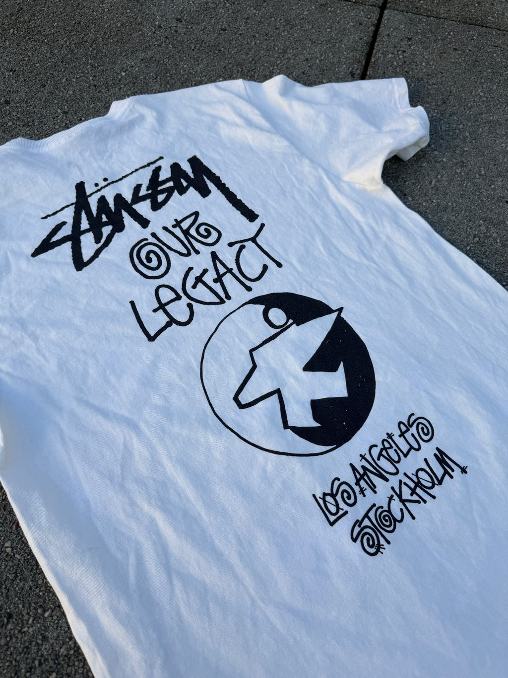 Stüssy × Our Legacy – Ol' Surfman Pigment Dyed Tee (Natural)