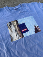 Supreme – Banner Tee (Slate Blue)