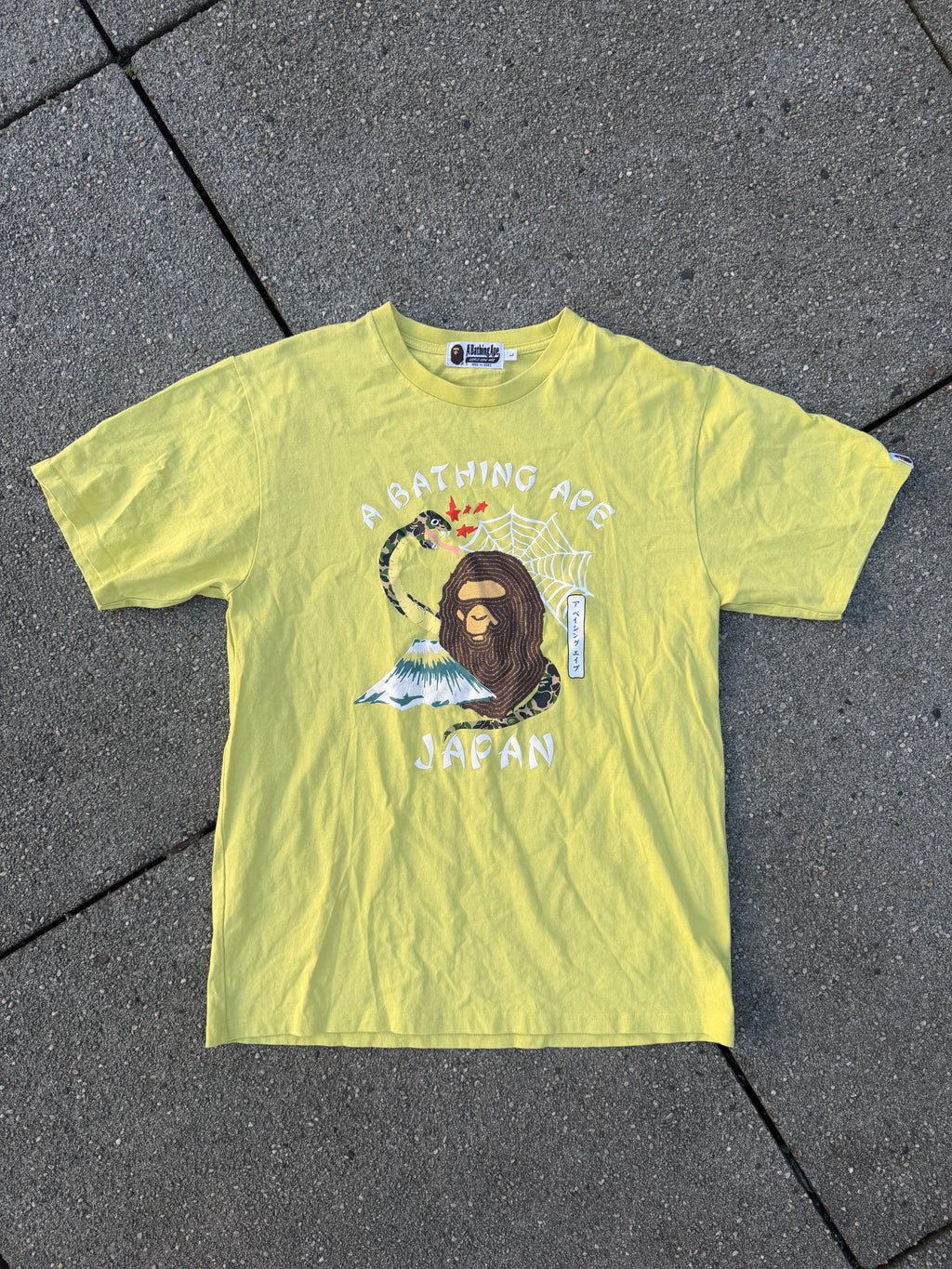 A BATHING APE – Bape Japanese Culture Tee (Yellow)