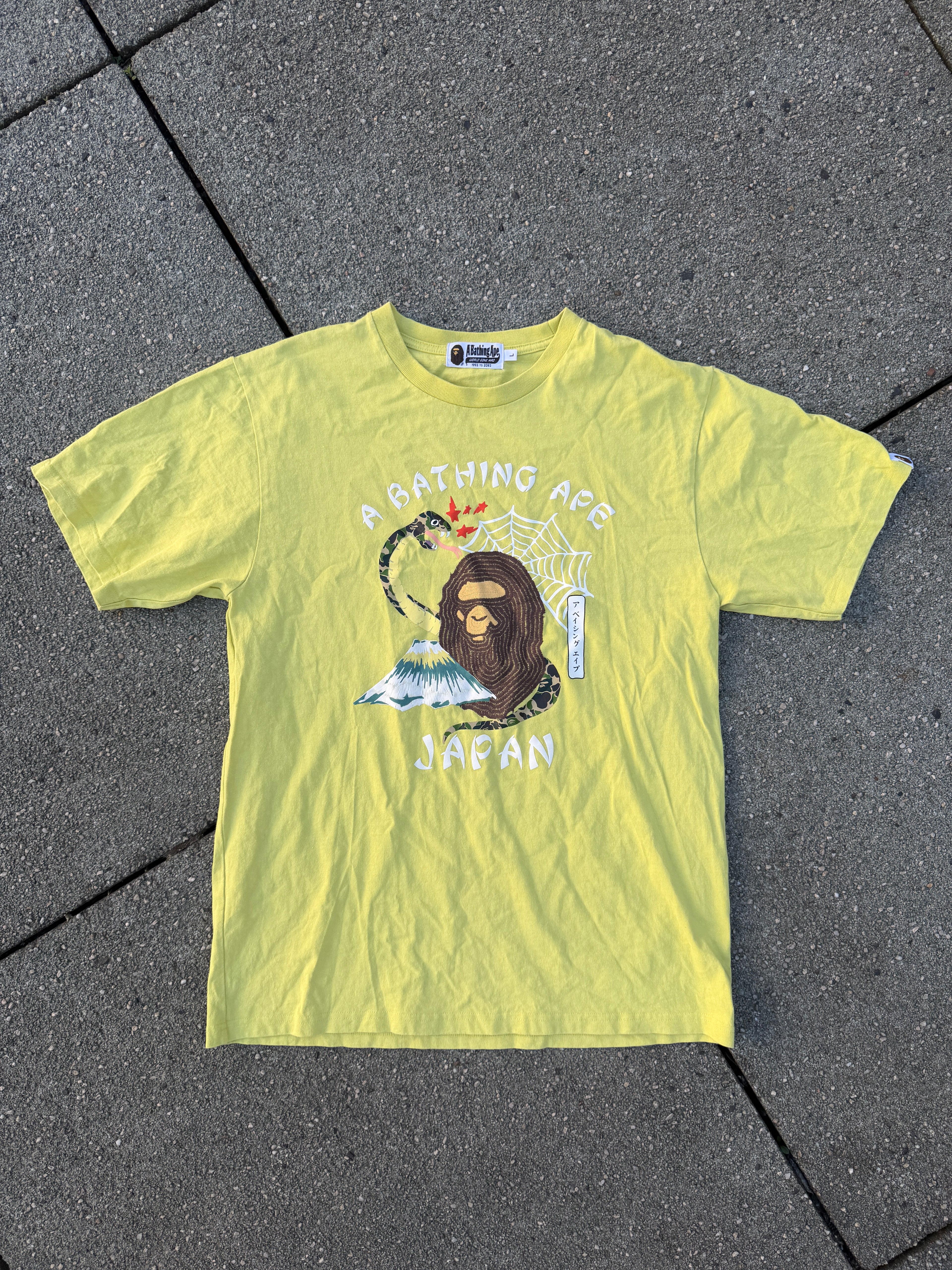 A BATHING APE – Bape Japanese Culture Tee (Yellow)