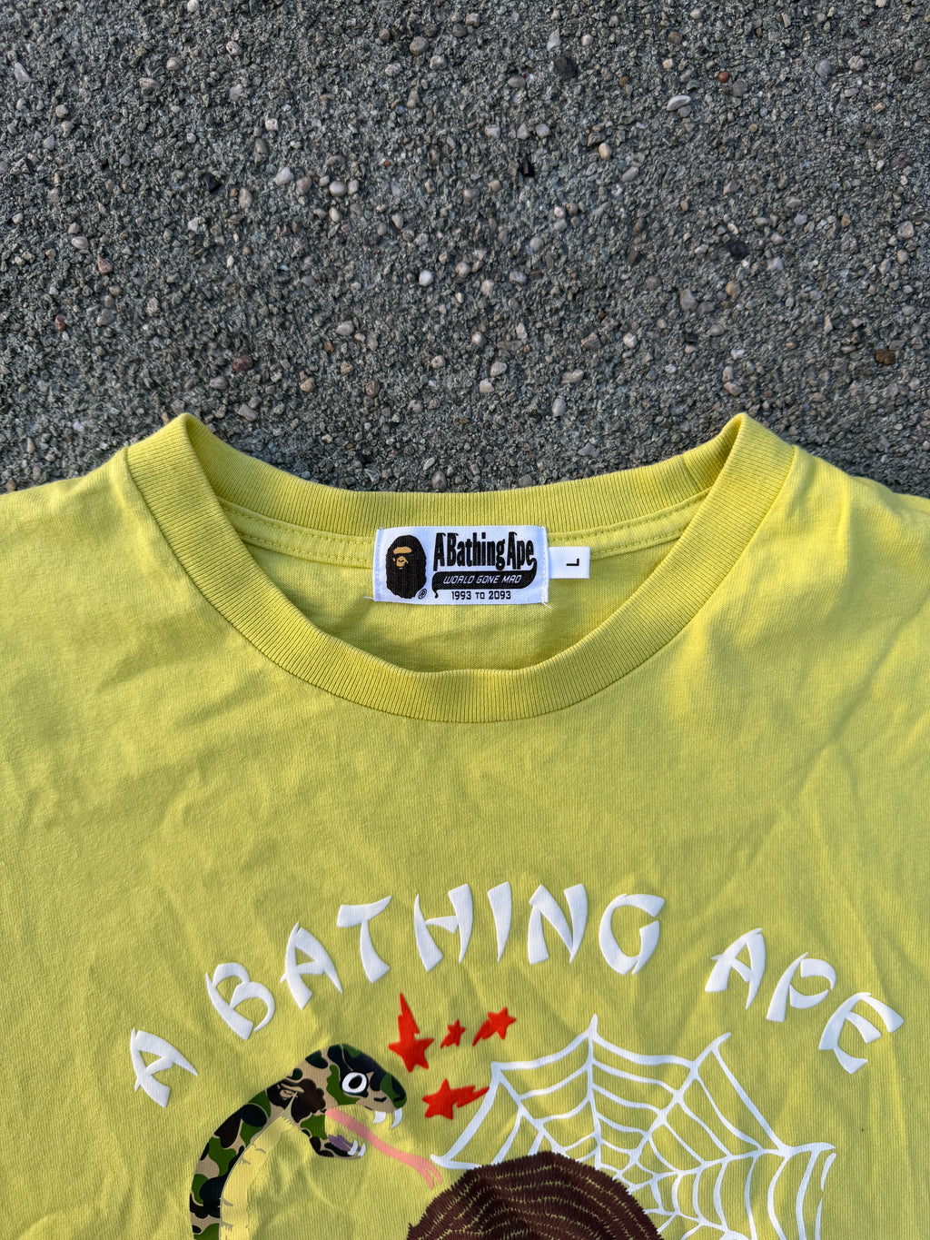 A BATHING APE – Bape Japanese Culture Tee (Yellow)