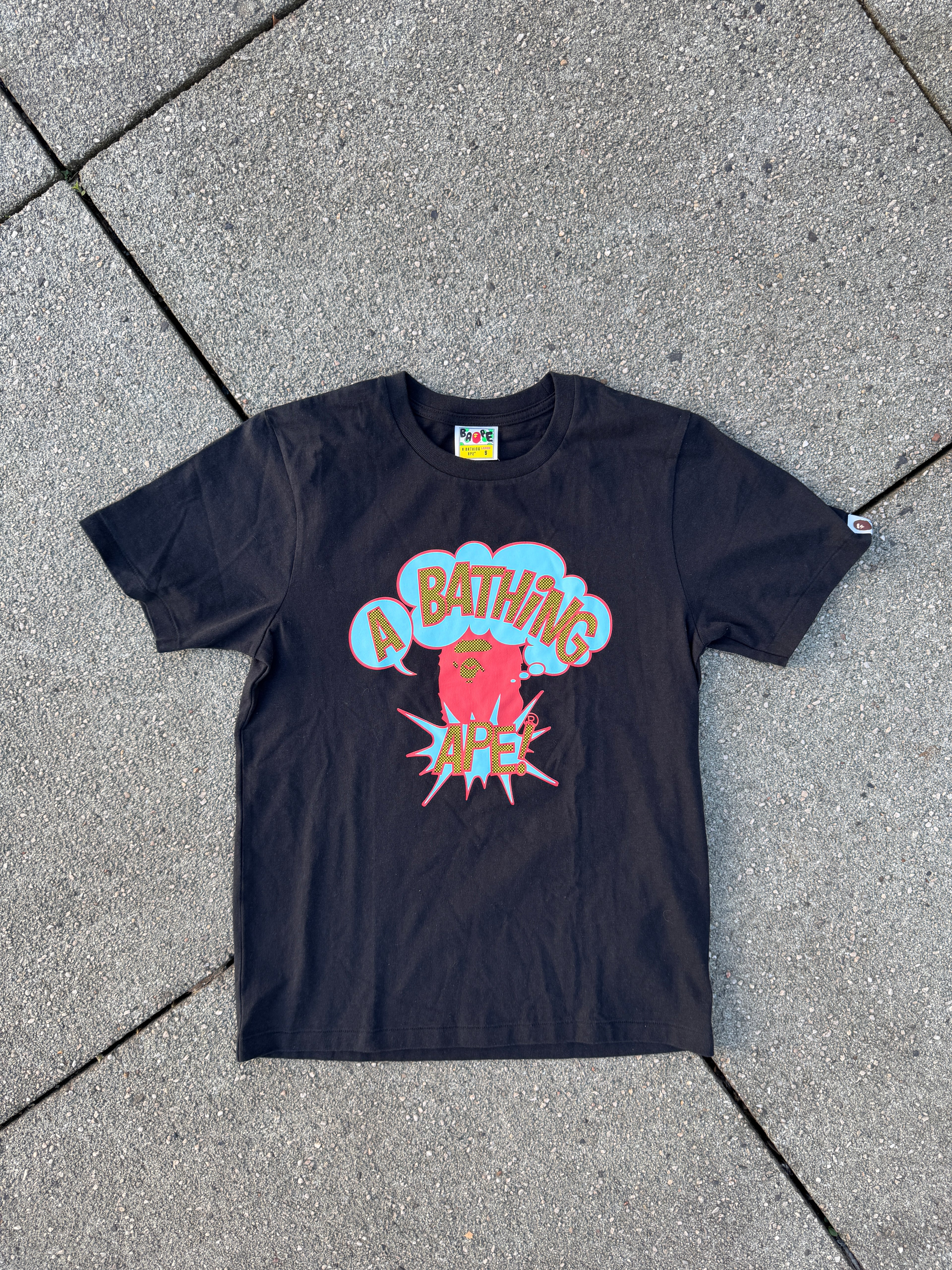 A BATHING APE – Comic Book Ape Tee (Black)