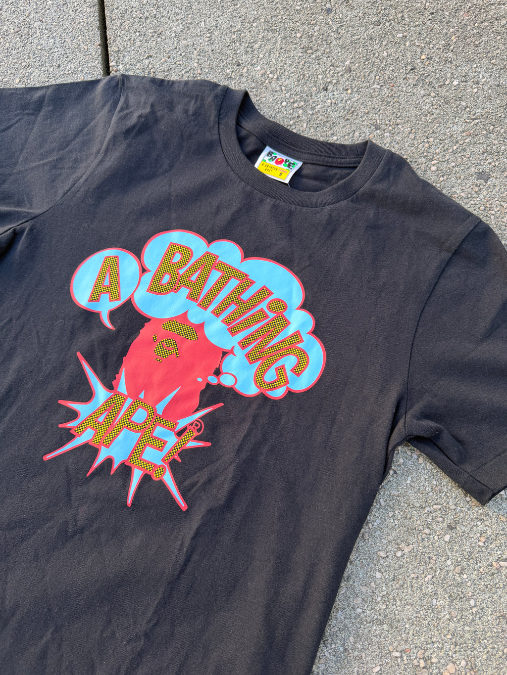 A BATHING APE – Comic Book Ape Tee (Black)