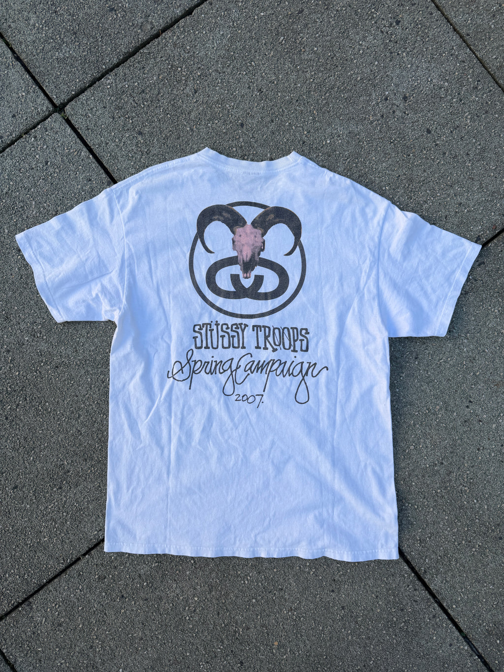 Stüssy – Troops Spring Campaign 2007 Tee (White)