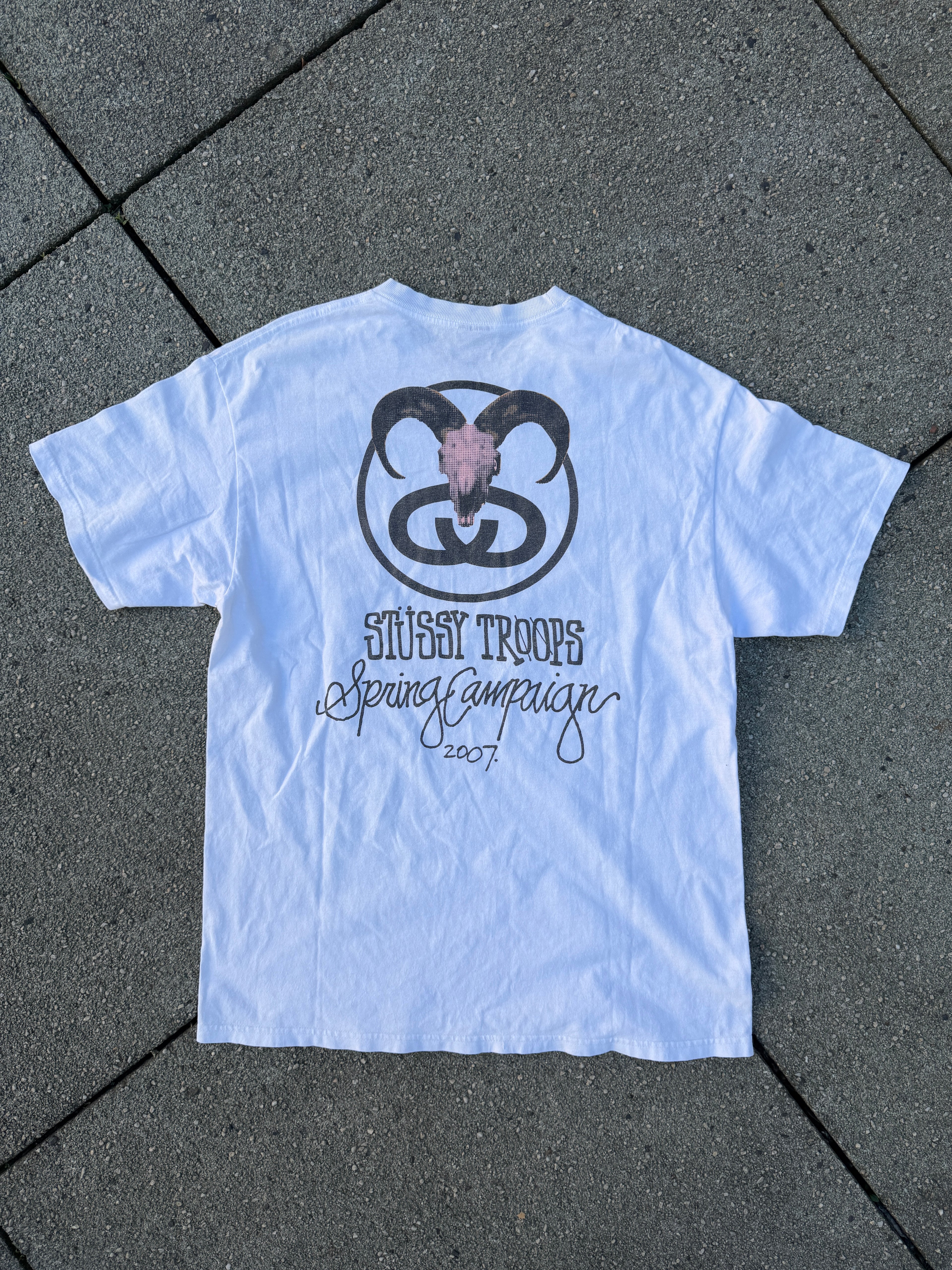 Stüssy – Troops Spring Campaign 2007 Tee (White)