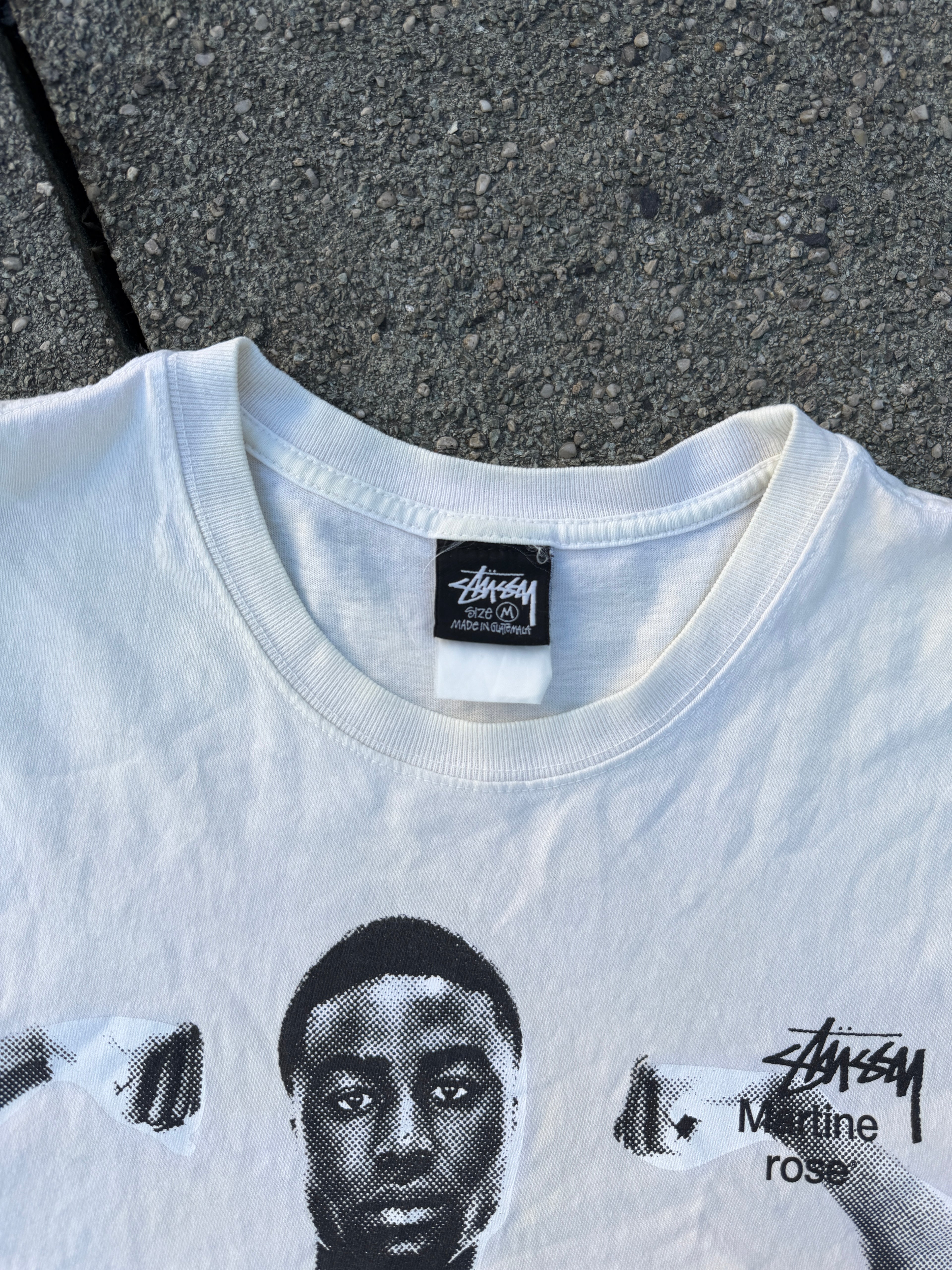 Stüssy × Martine Rose – Mr Stand Firm Tee (White)