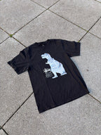 Stüssy – T-Rex „Big and Meaty" Pigment Dyed Tee (Black)